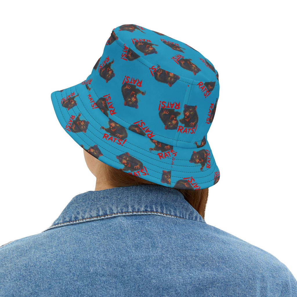 RHT: "RAT" (Multi) - Bucket Hat - Turquoise