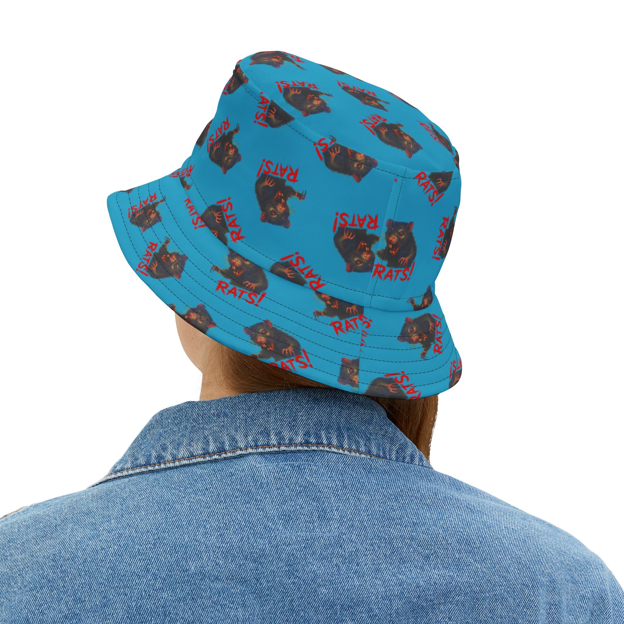 RHT: "RAT" (Multi) - Bucket Hat - Turquoise
