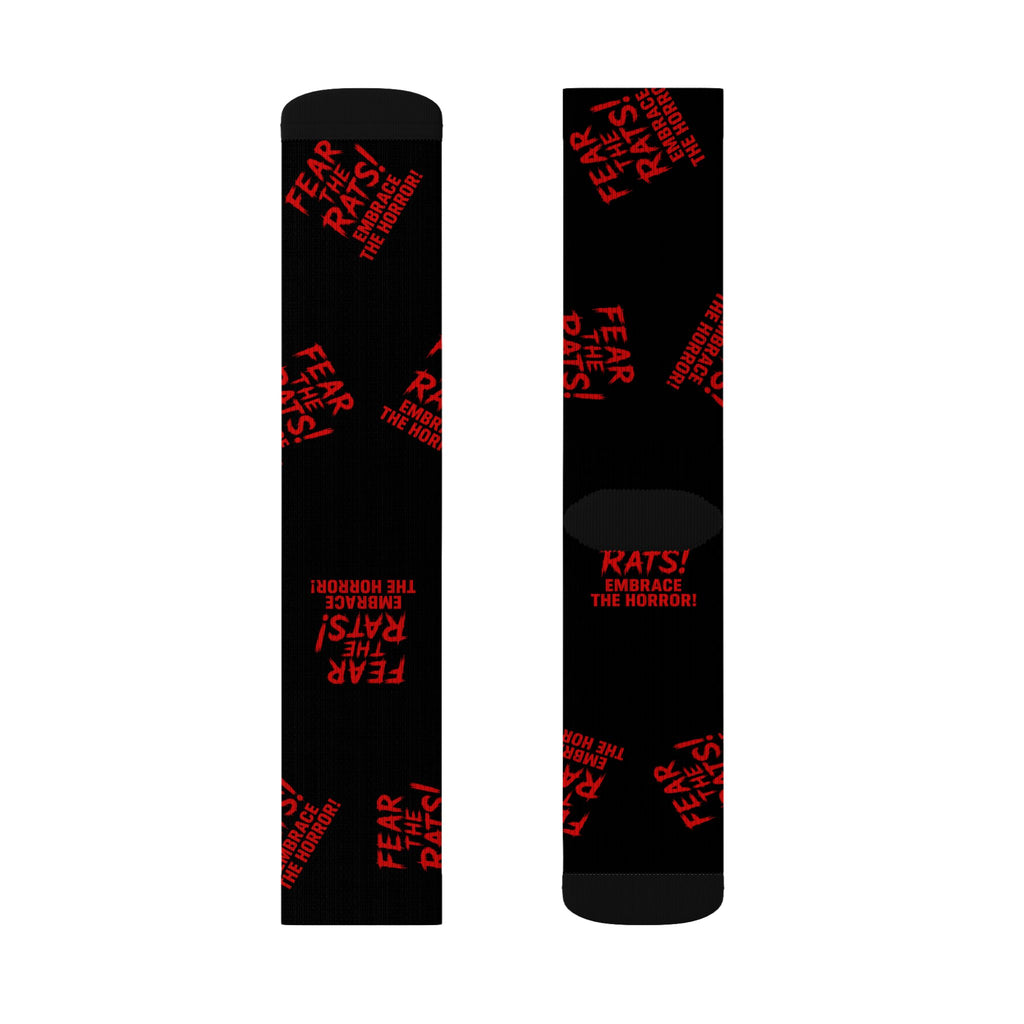 RFW: "Fear the Rats! Embrace the Horror!" - Unisex Socks - Black