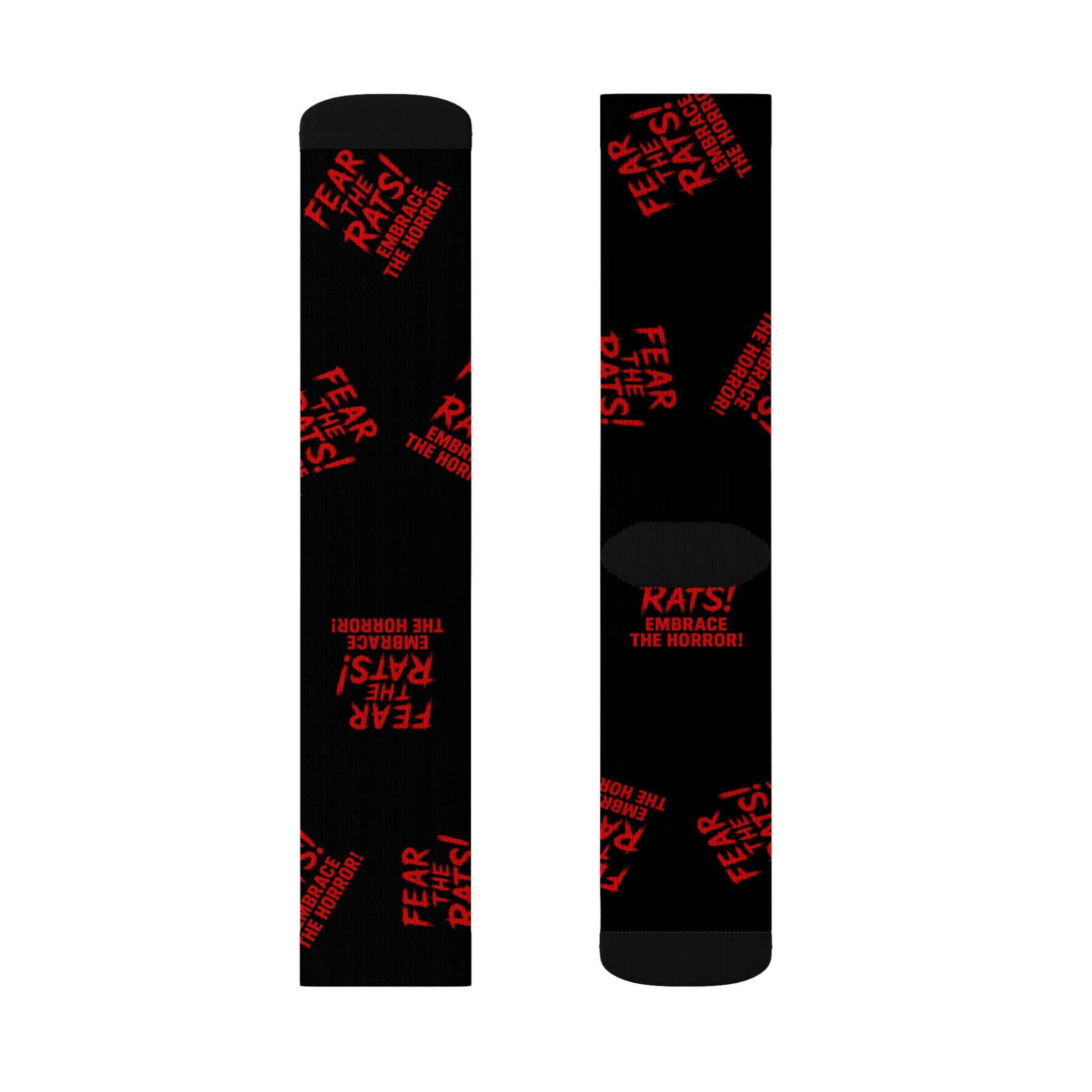 RFW: "Fear the Rats! Embrace the Horror!" - Unisex Socks - Black
