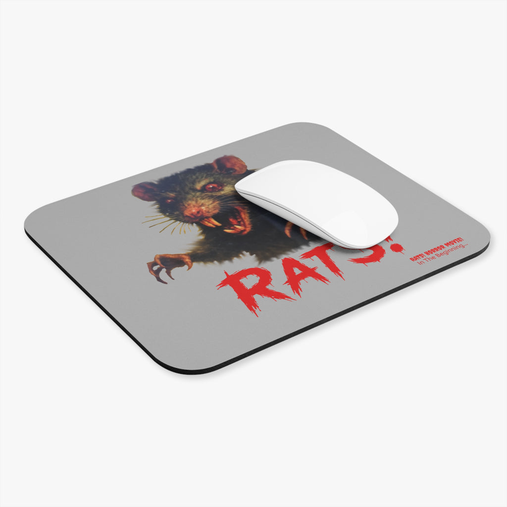 RHO: "RAT!" - Mouse Pad - Light Grey