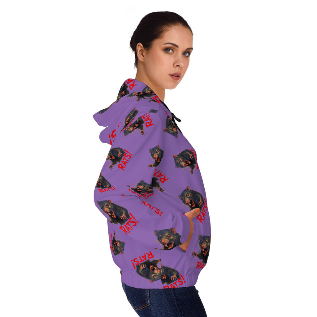 RHD: "RAT" (Multi) - Women’s Full-Zip Hoodie - Lavender