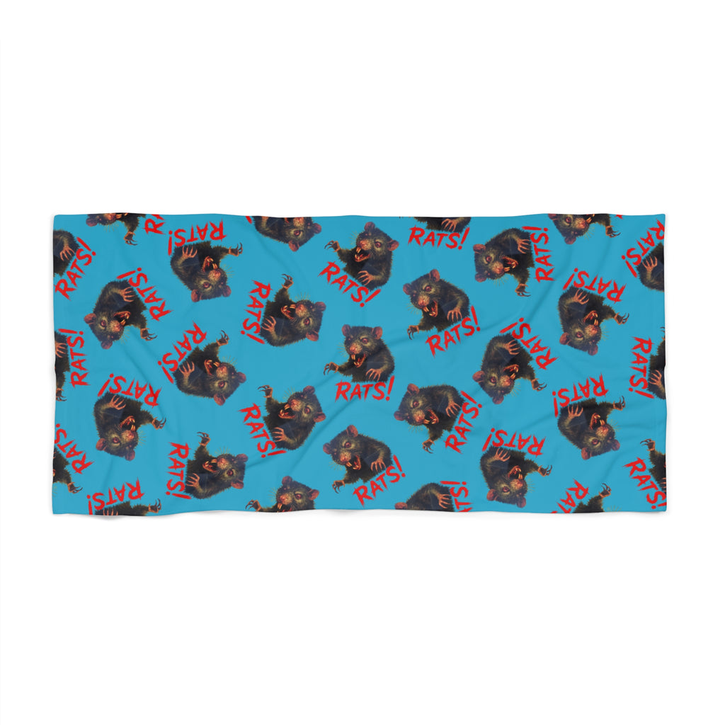 RBT: "RAT" (Multi) - Beach Towel - Turquoise