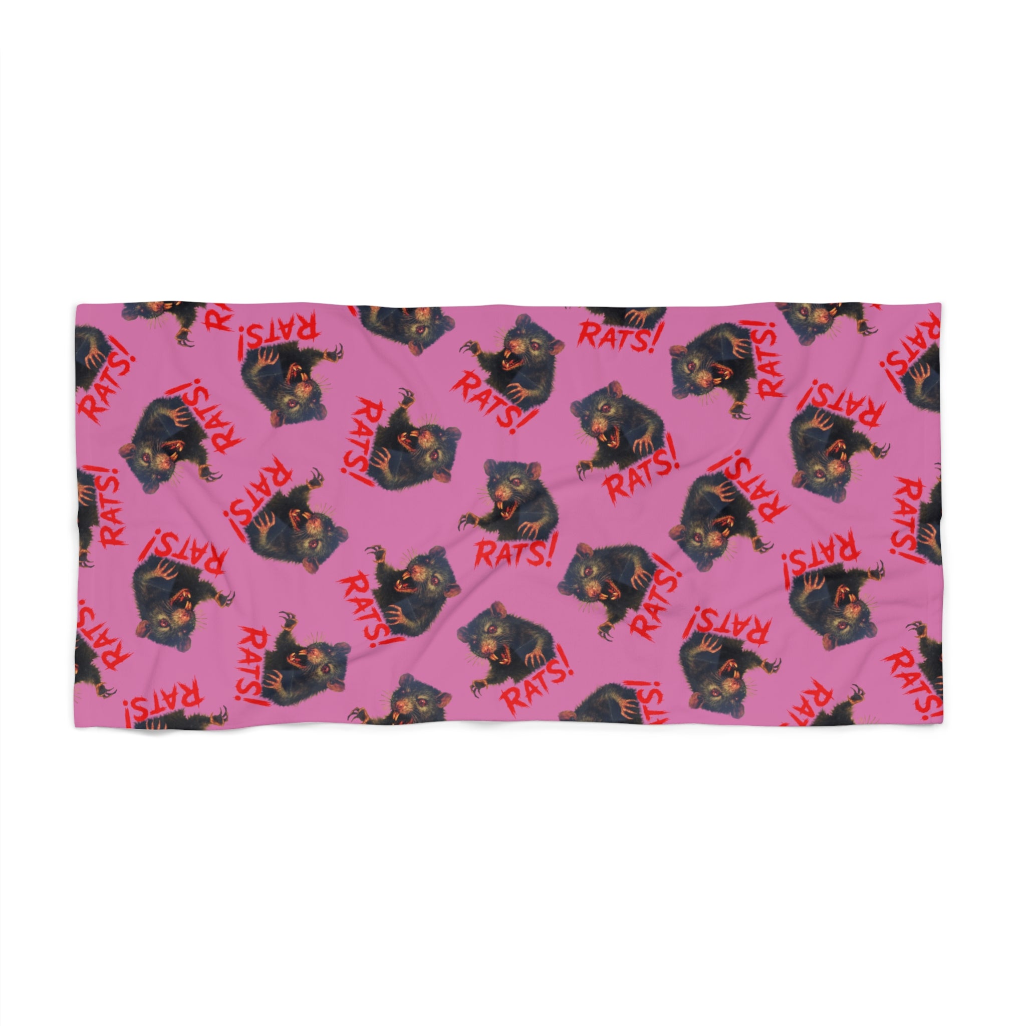 RBT: "RAT" (Multi) - Beach Towel - Pink
