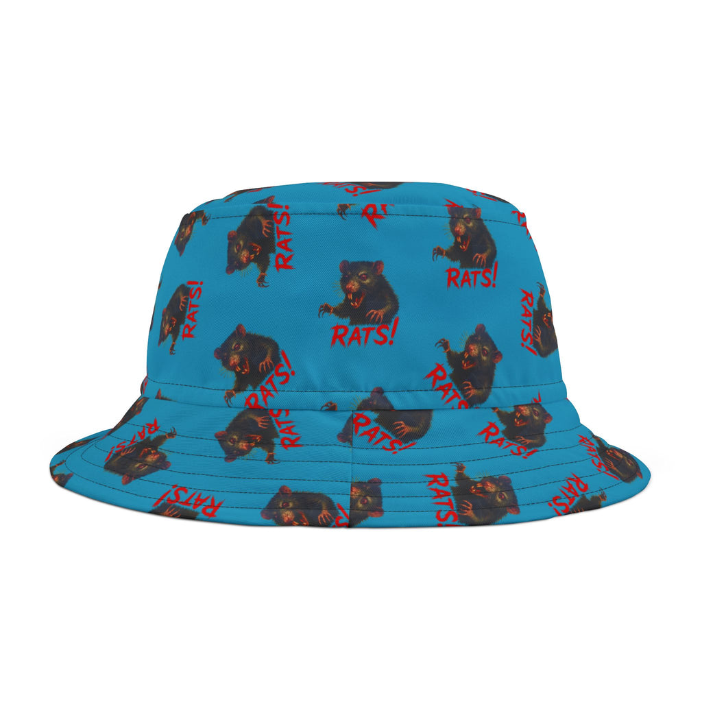 RHT: "RAT" (Multi) - Bucket Hat - Turquoise