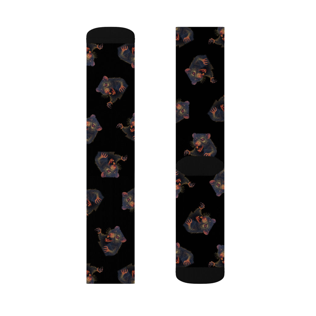 RFW: "RAT" (Multi) - Unisex Socks - Black