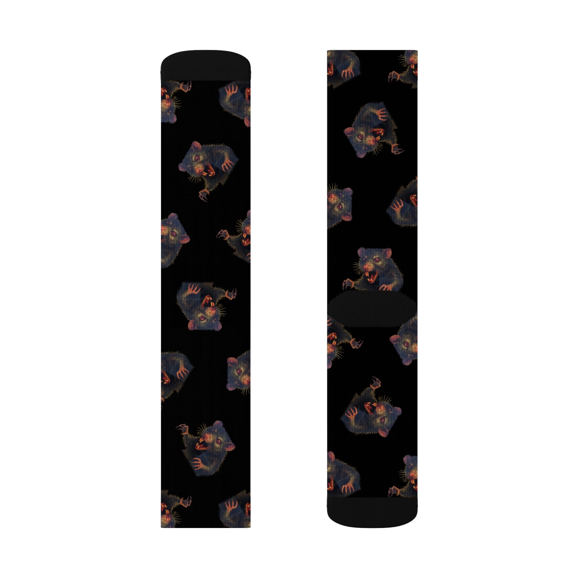 RFW: "RAT" (Multi) - Unisex Socks - Black