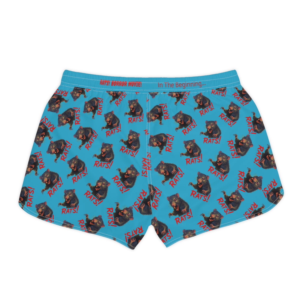 RAW: "RAT" (Multi) - Women's Casual Shorts - Turquoise