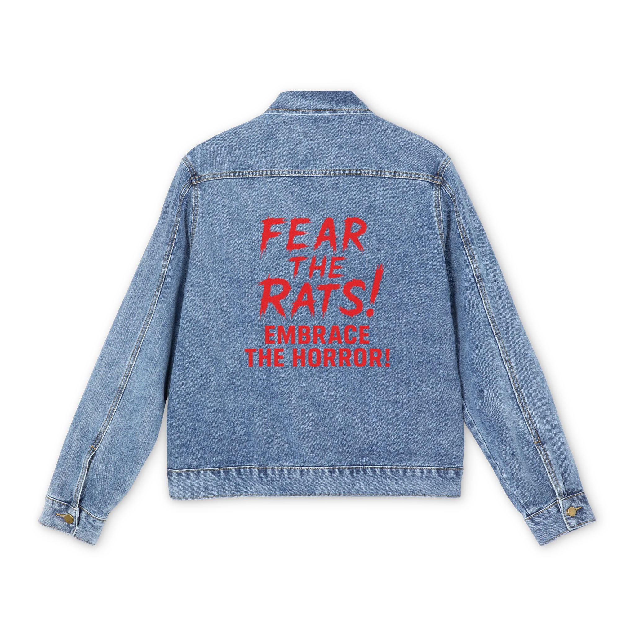 RJK: "Fear the Rats! Embrace the Horror!" - Vintage Denim Jacket