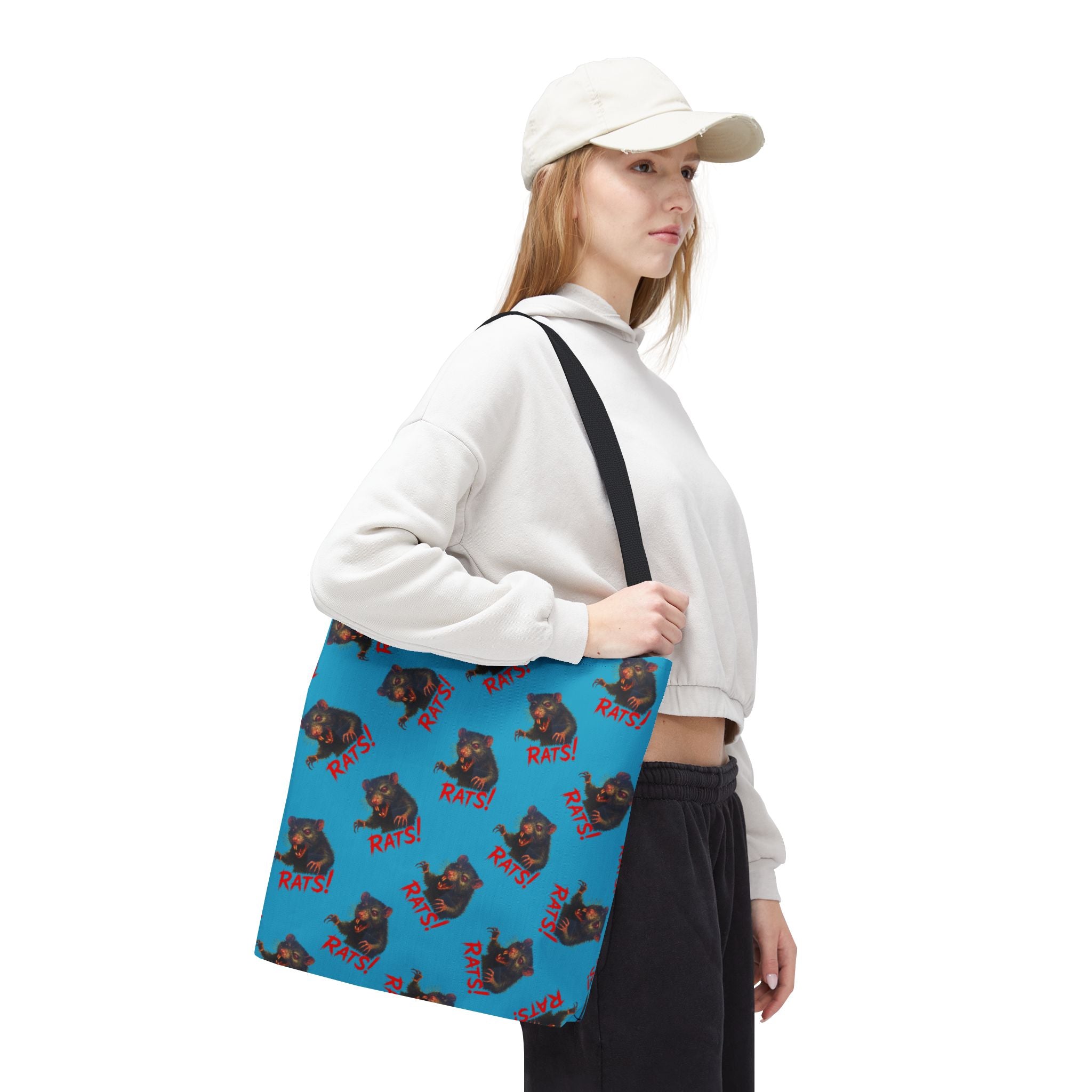 RTB: "RAT" (Multi) - Tote Bag - Turquoise