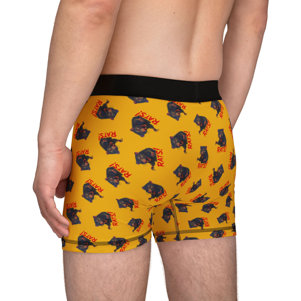 RUG: "RAT" (Multi) - Men's Boxer Briefs - Yellow