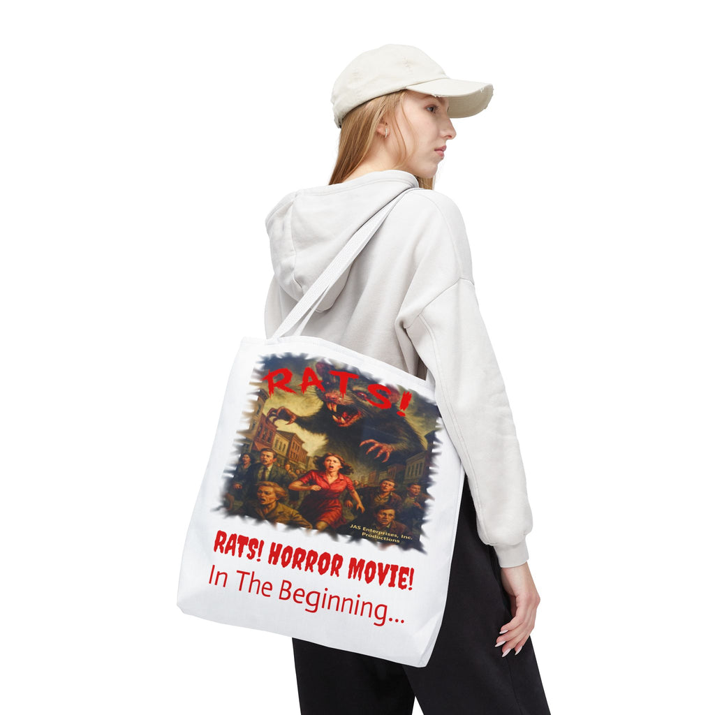 RTB: "RATS!" Logo - Tote Bag - White