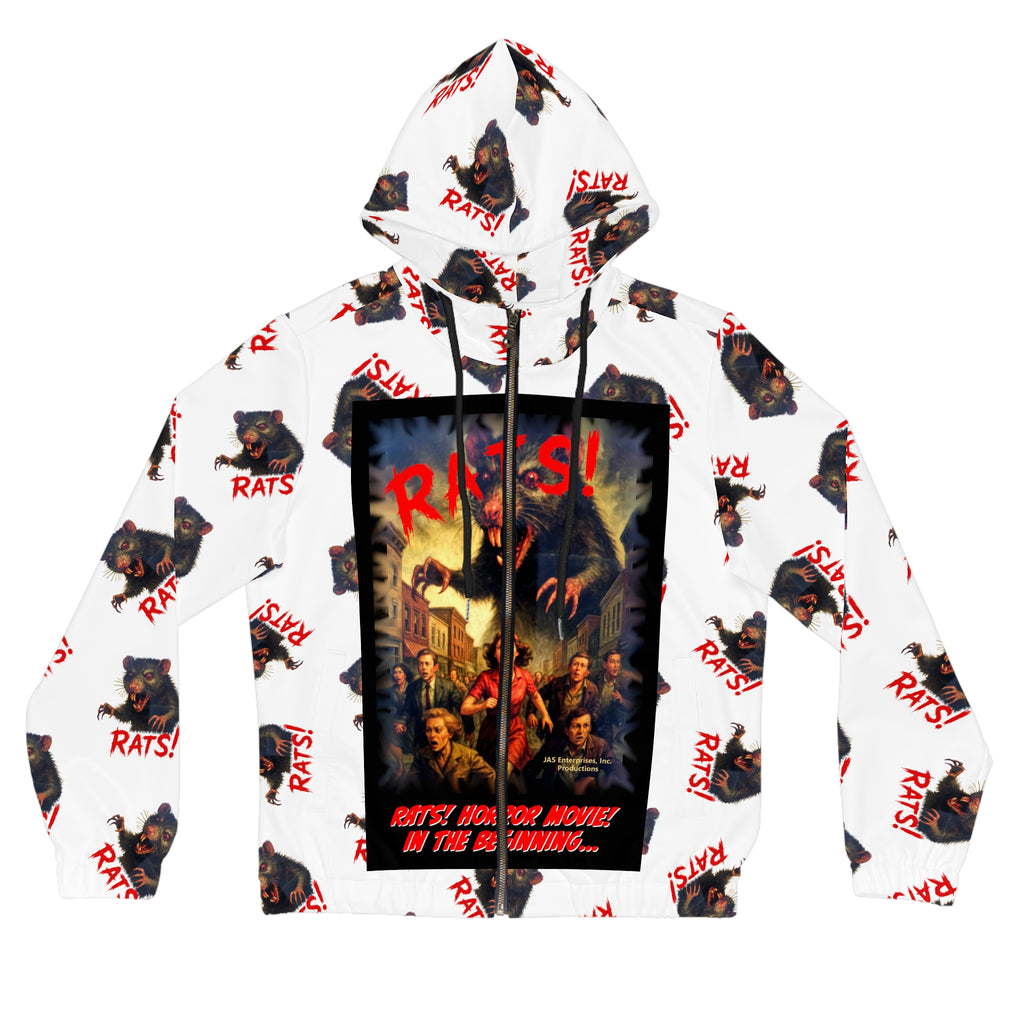 RHD: "RAT" (Multi) - Movie Title Logo - Women’s Full-Zip Hoodie - White