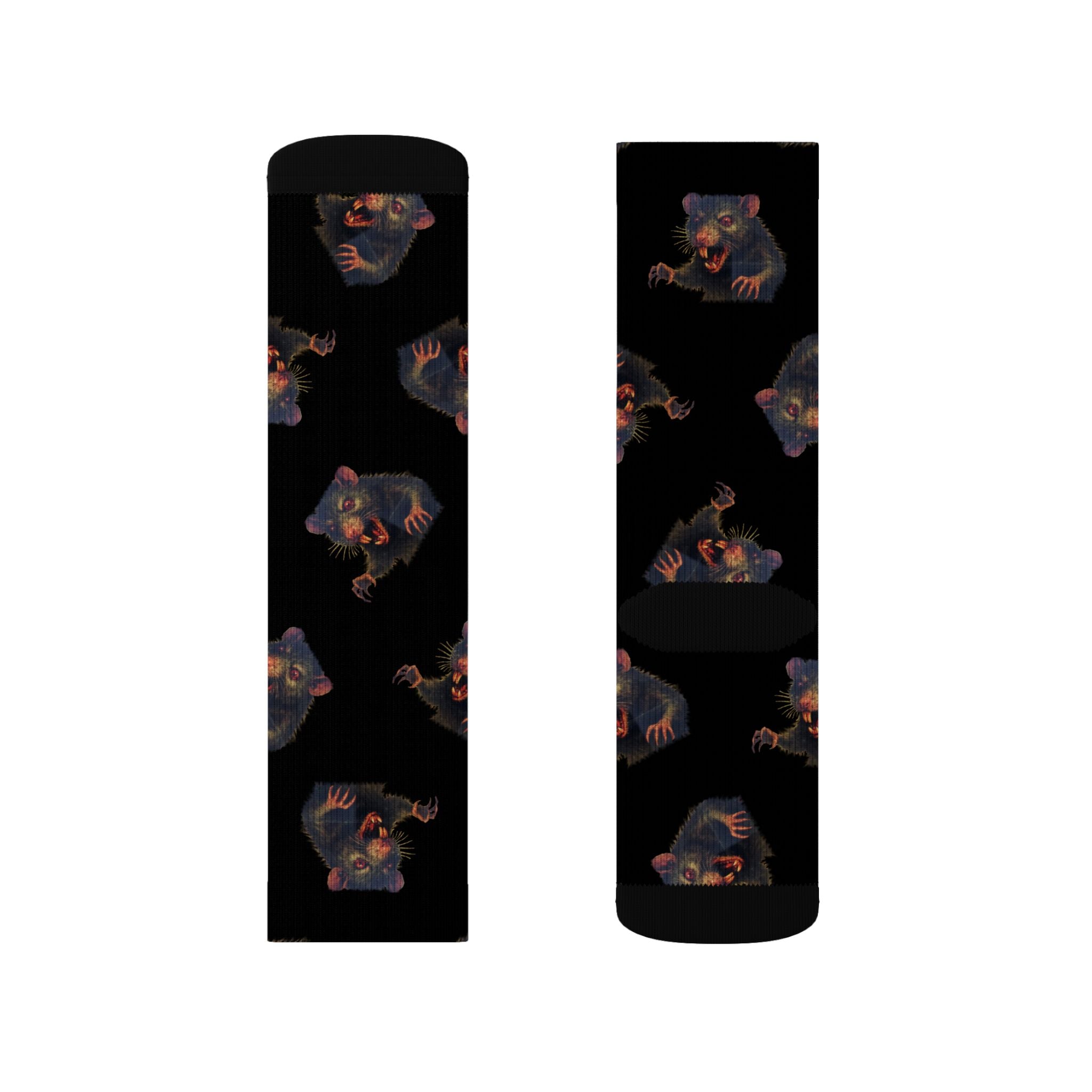 RFW: "RAT" (Multi) - Unisex Socks - Black