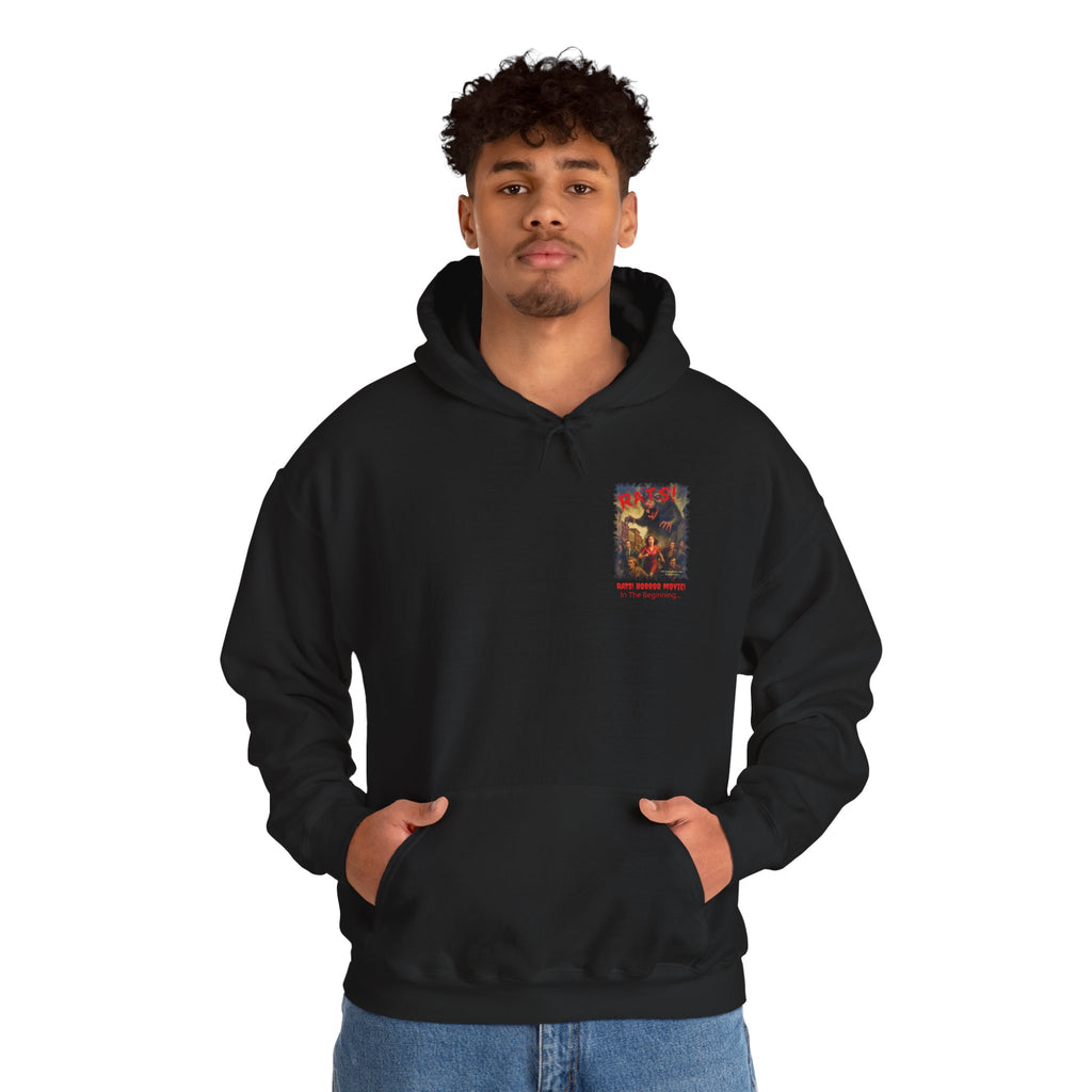 RHD: "RATS!" Small Logo (Blank Back Side) - Unisex Hoodie (Black)