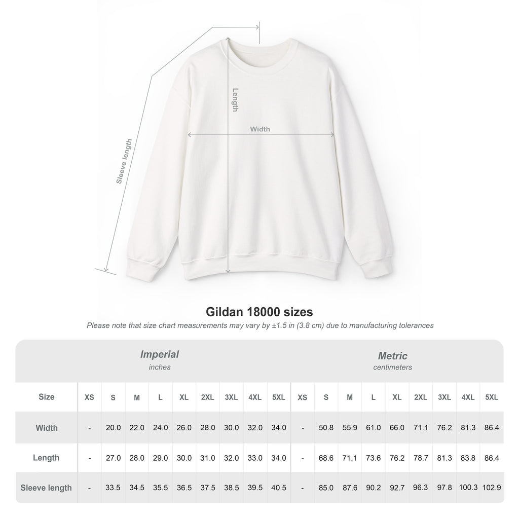 RSS: "Fear the Rats! Embrace the Horror!" Small Logo (RATS! Logo - Back Side) - Unisex Crewneck Sweatshirt (White)