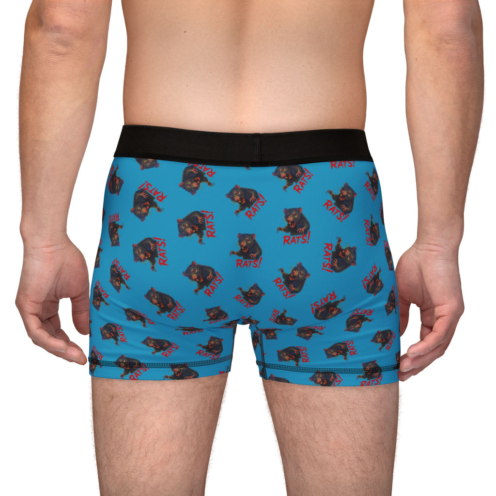 RUG: "RAT" (Multi) - Men's Boxer Briefs - Turquoise