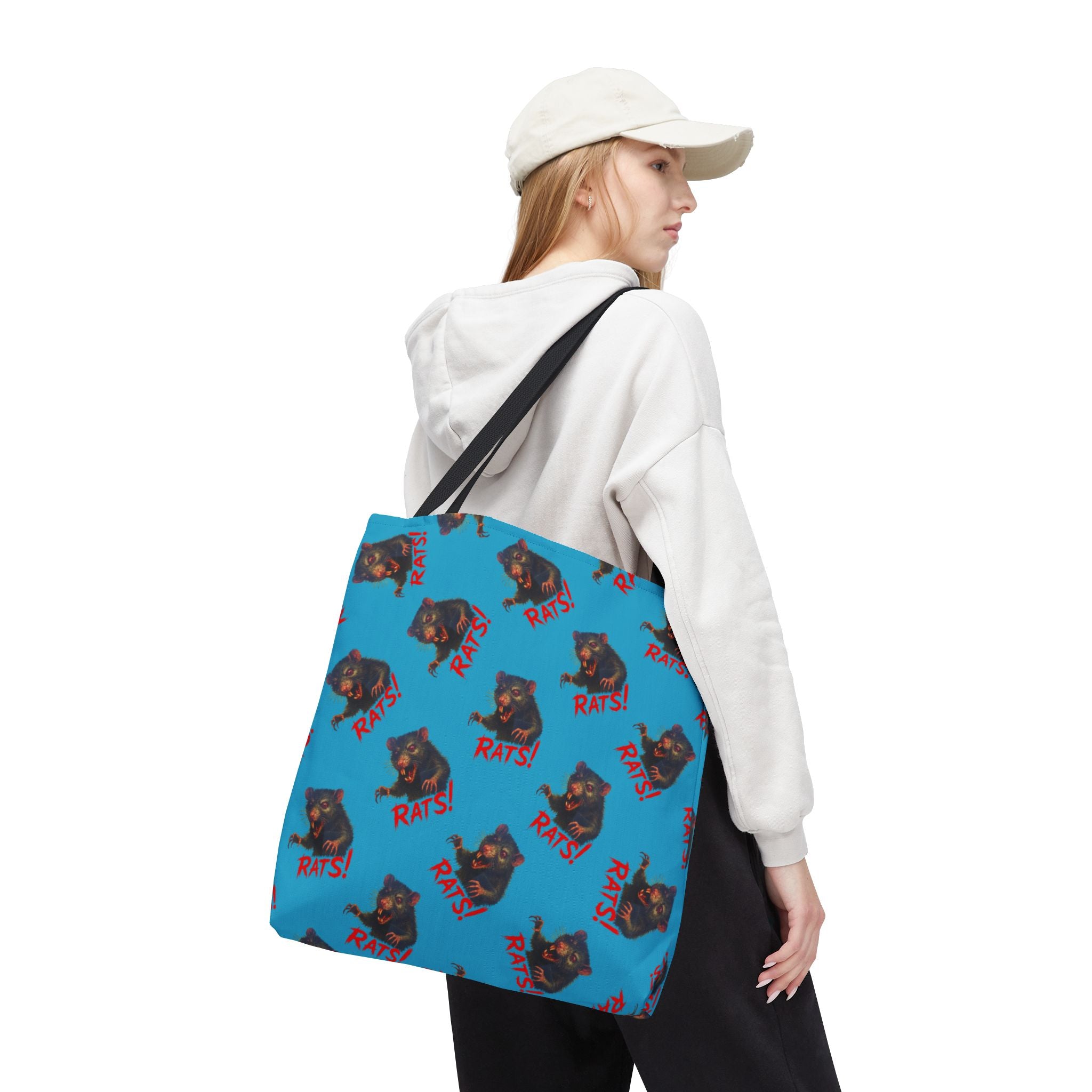 RTB: "RAT" (Multi) - Tote Bag - Turquoise
