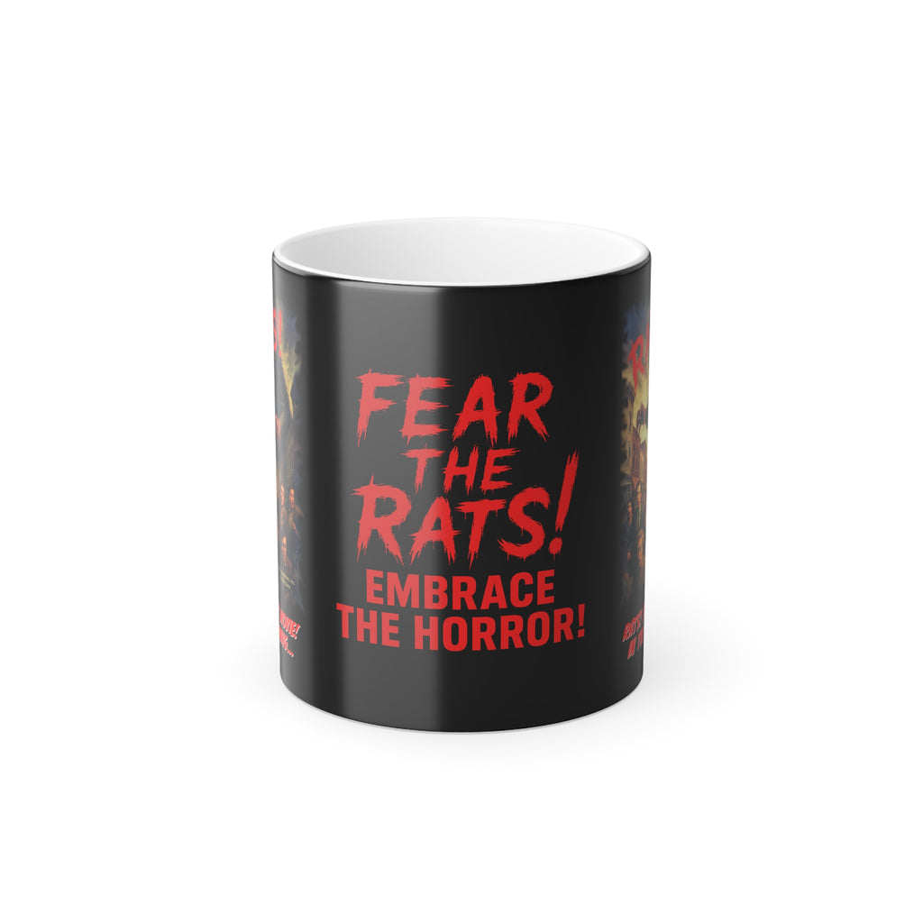 RMG: "Rats! Horror Movie! In The Beginning..." Movie Title Logo - Color Morphing Mug - 11oz