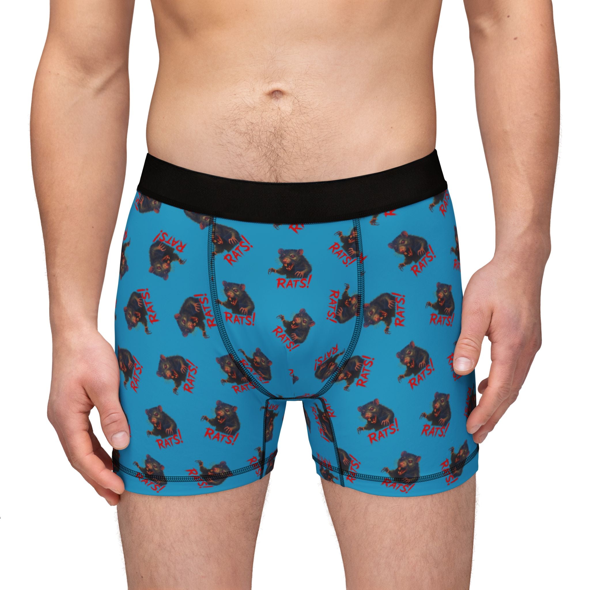 RUG: "RAT" (Multi) - Men's Boxer Briefs - Turquoise
