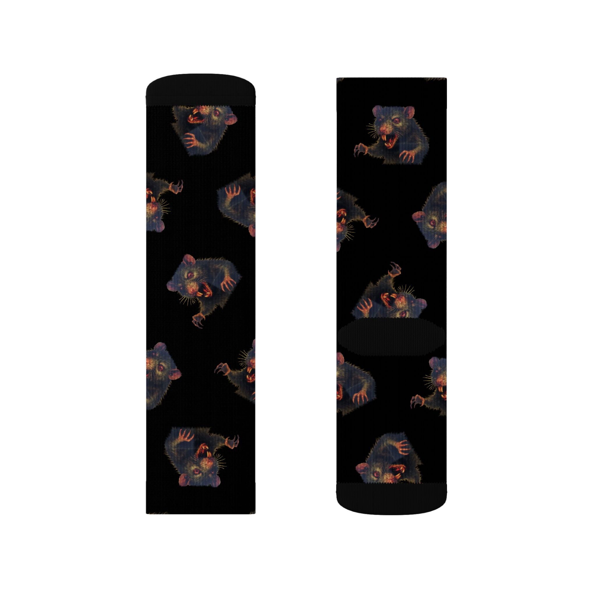 RFW: "RAT" (Multi) - Unisex Socks - Black
