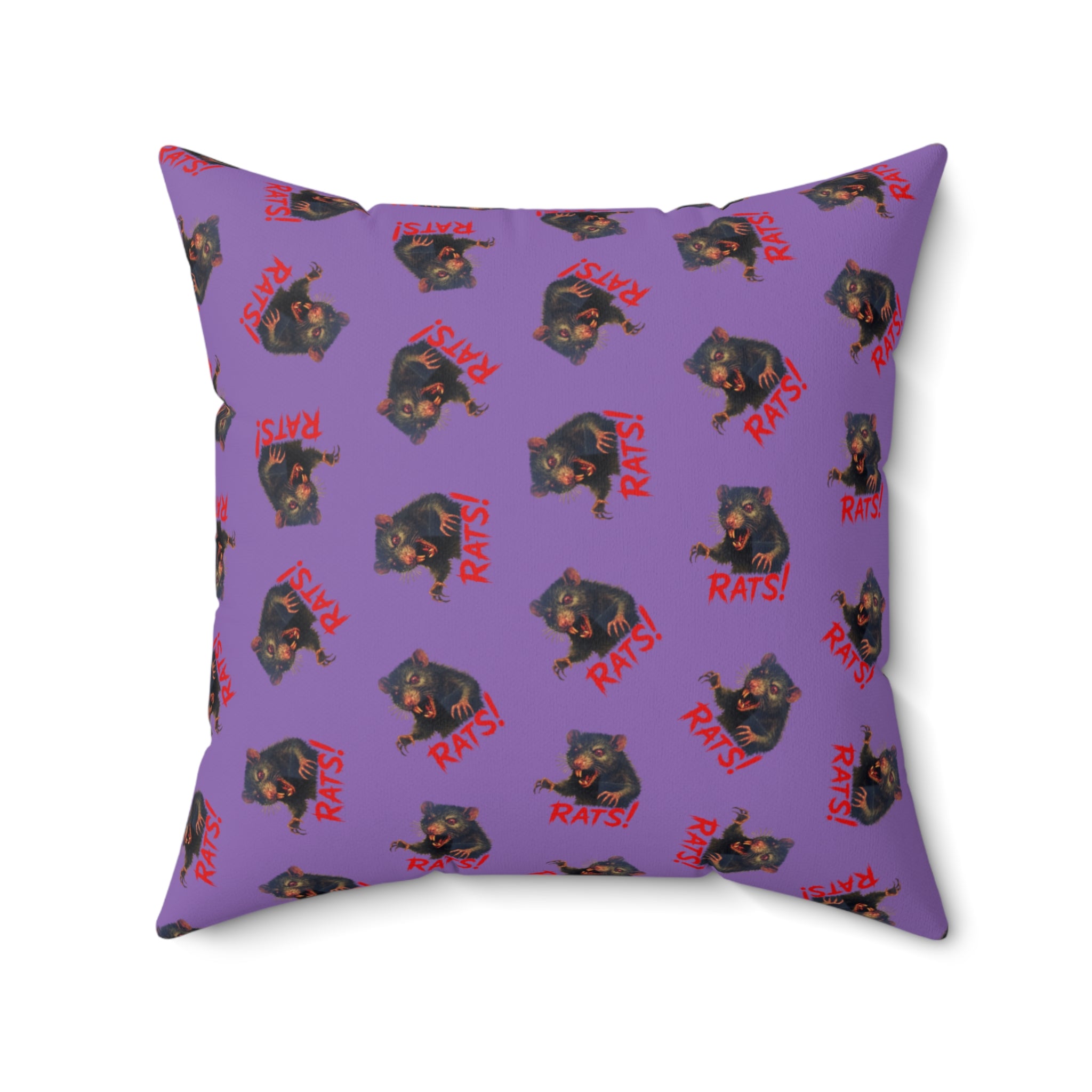 RPW: "RAT" (Multi) - Polyester Throw Pillow - (Lavender)