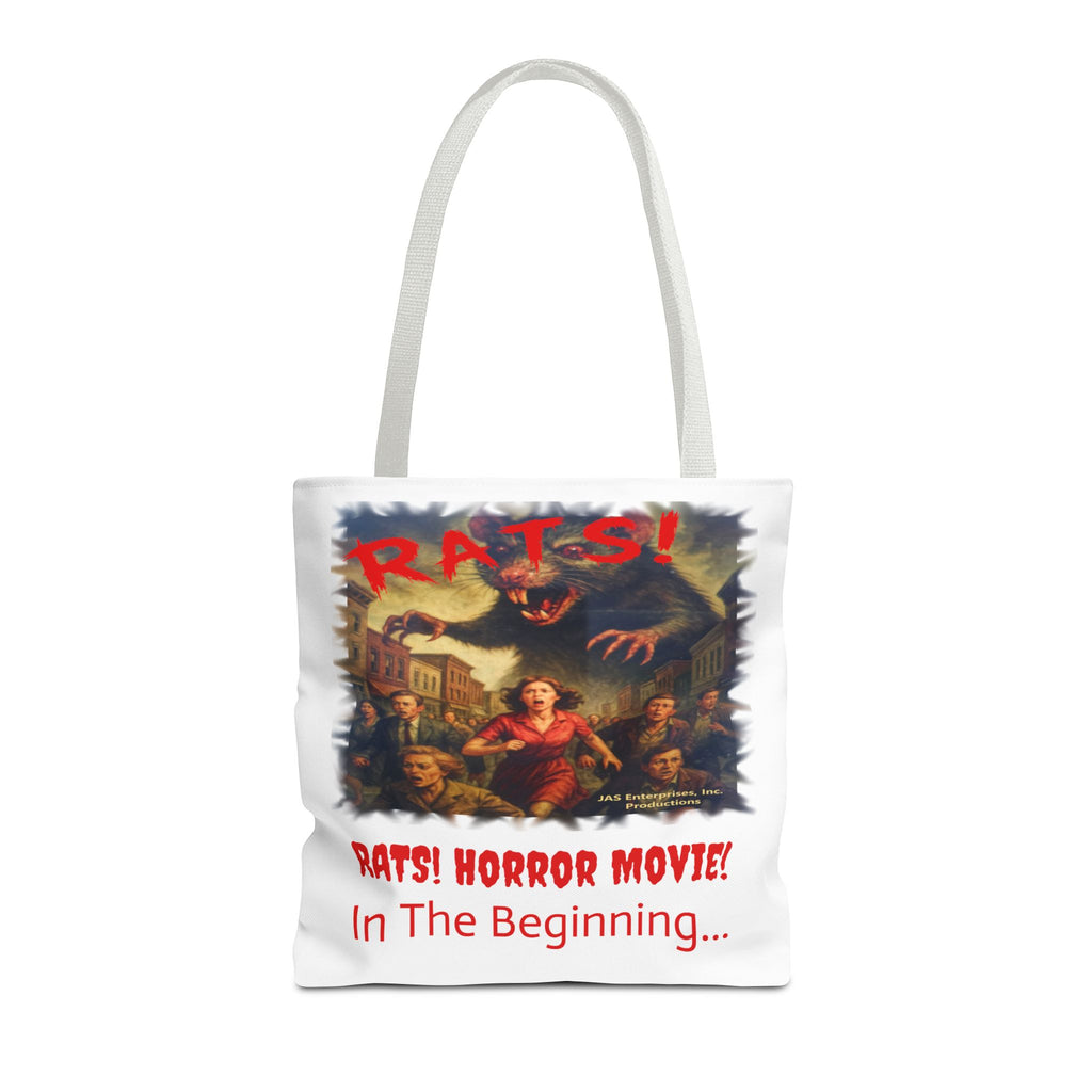 RTB: "RATS!" Logo - Tote Bag - White
