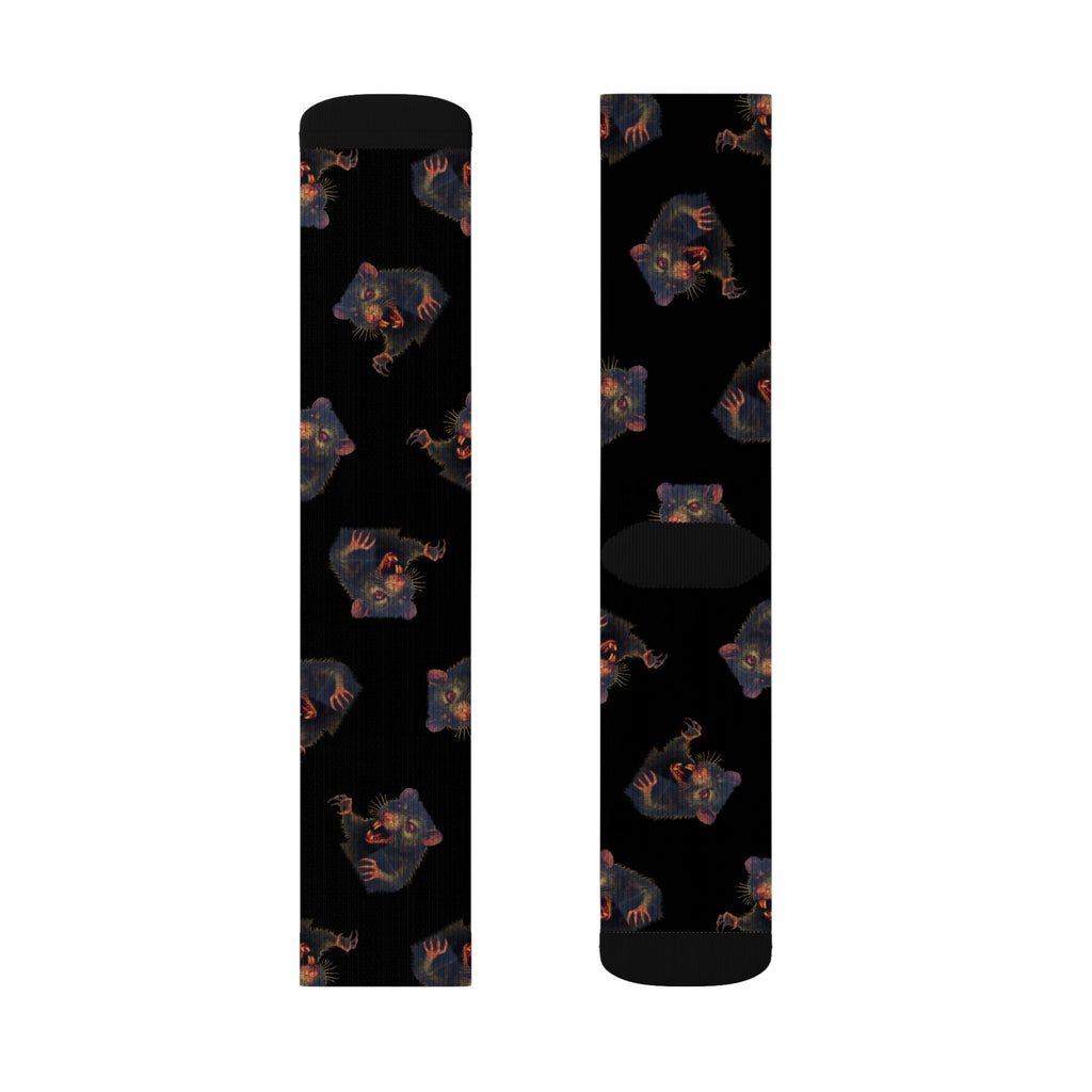 RFW: "RAT" (Multi) - Unisex Socks - Black