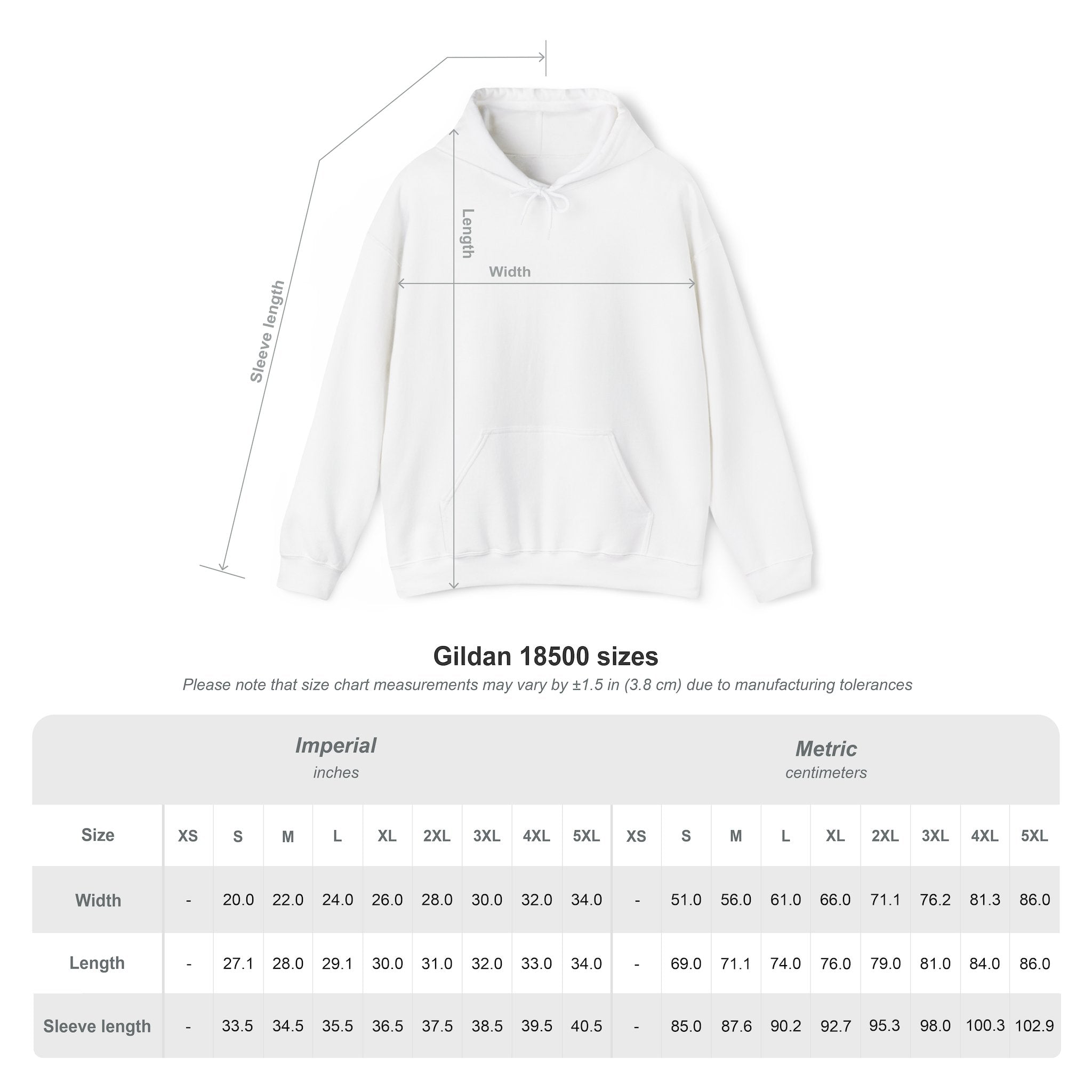 RHD: "RAT" Small Logo (Blank Back Side) - Unisex Hoodie (White)
