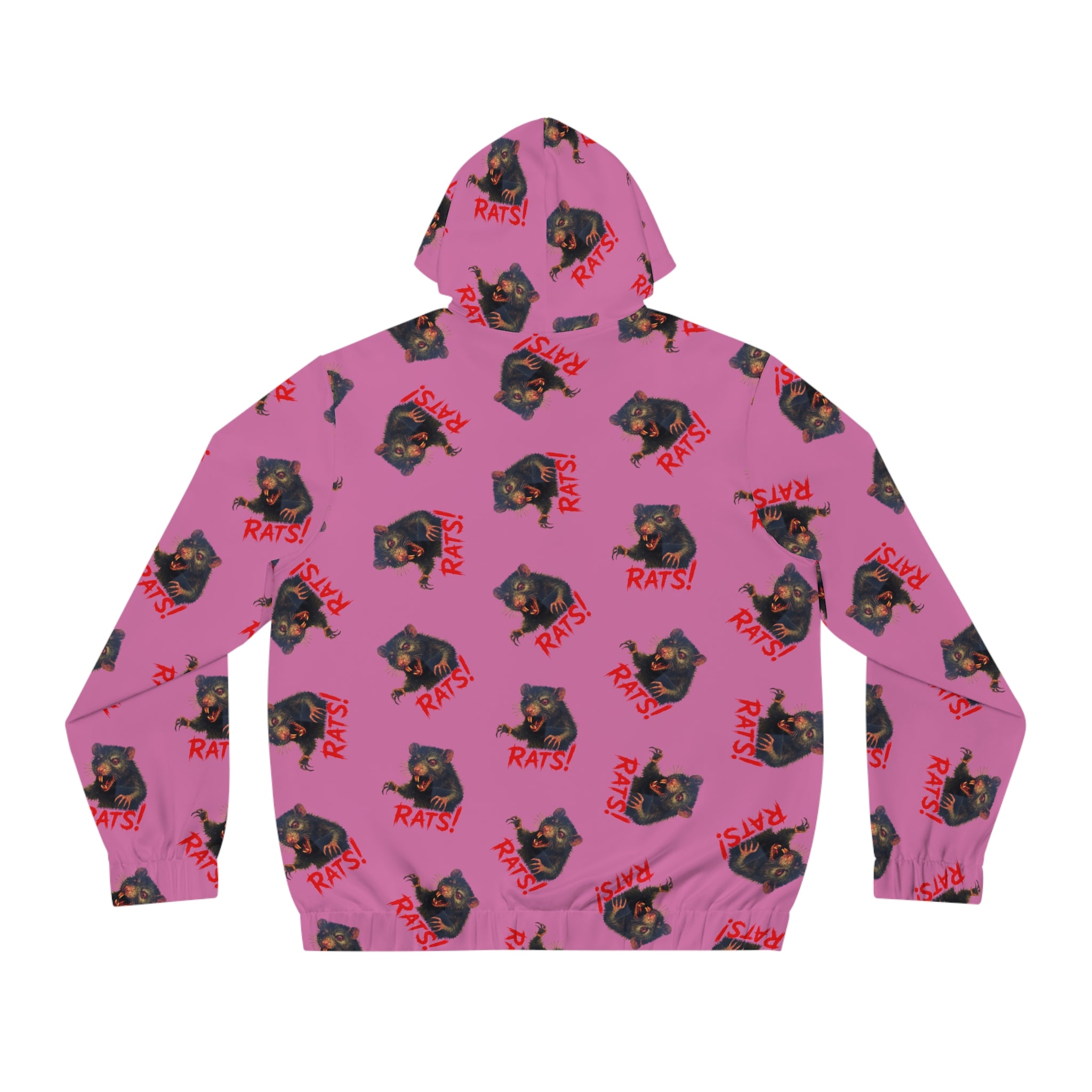 RHD: "RAT" (Multi) - Men's Full-Zip Hoodie - Pink