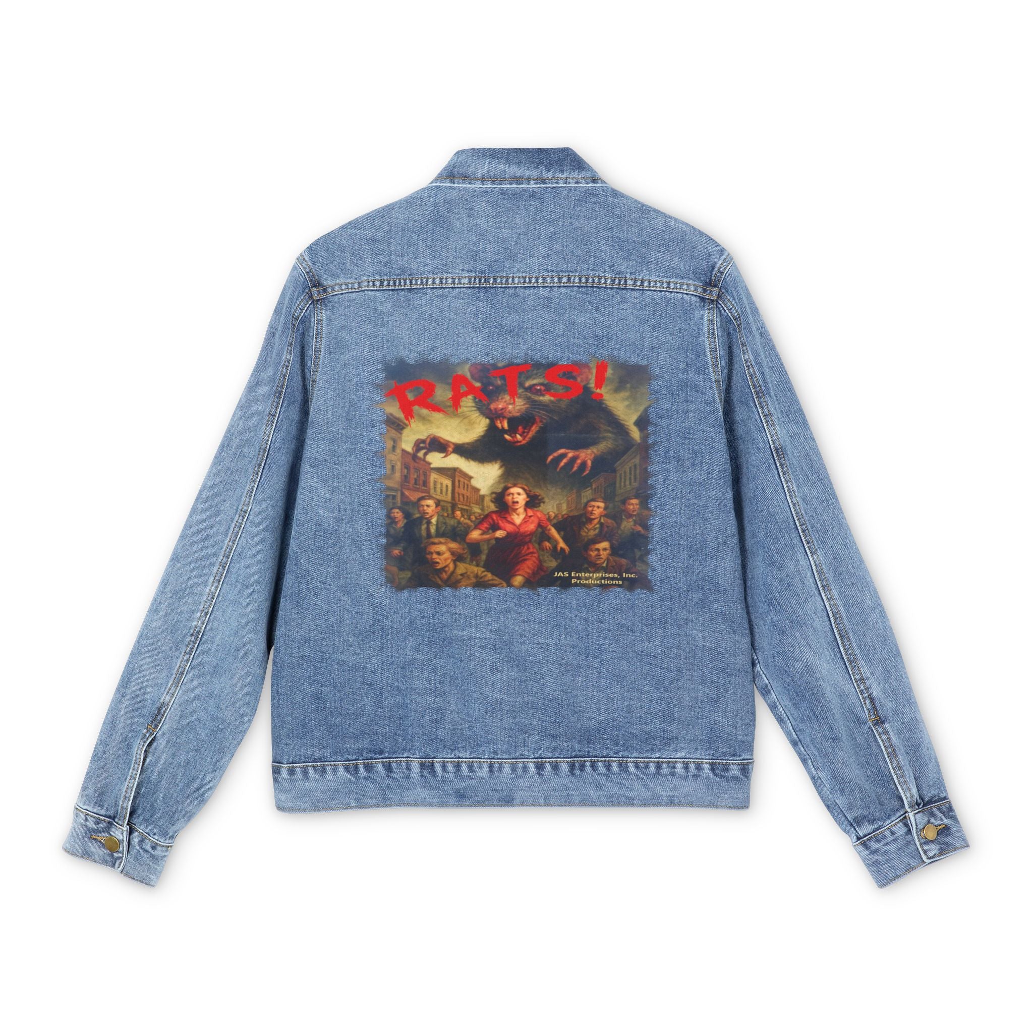 RJK: "RATS!" Logo - Vintage Denim Jacket