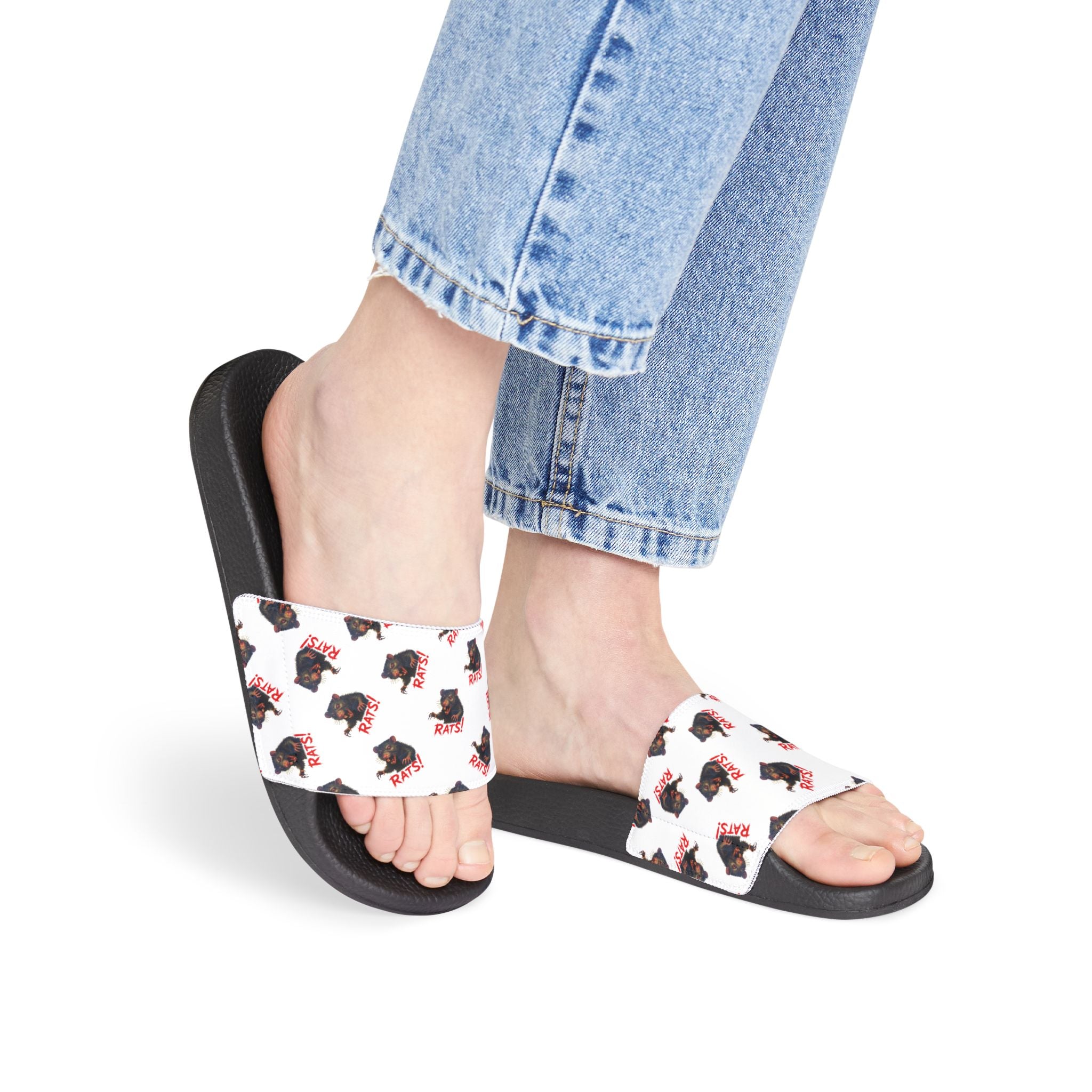 RFW: "RAT" (Multi) - Women's Removable-Strap Sandals (White)