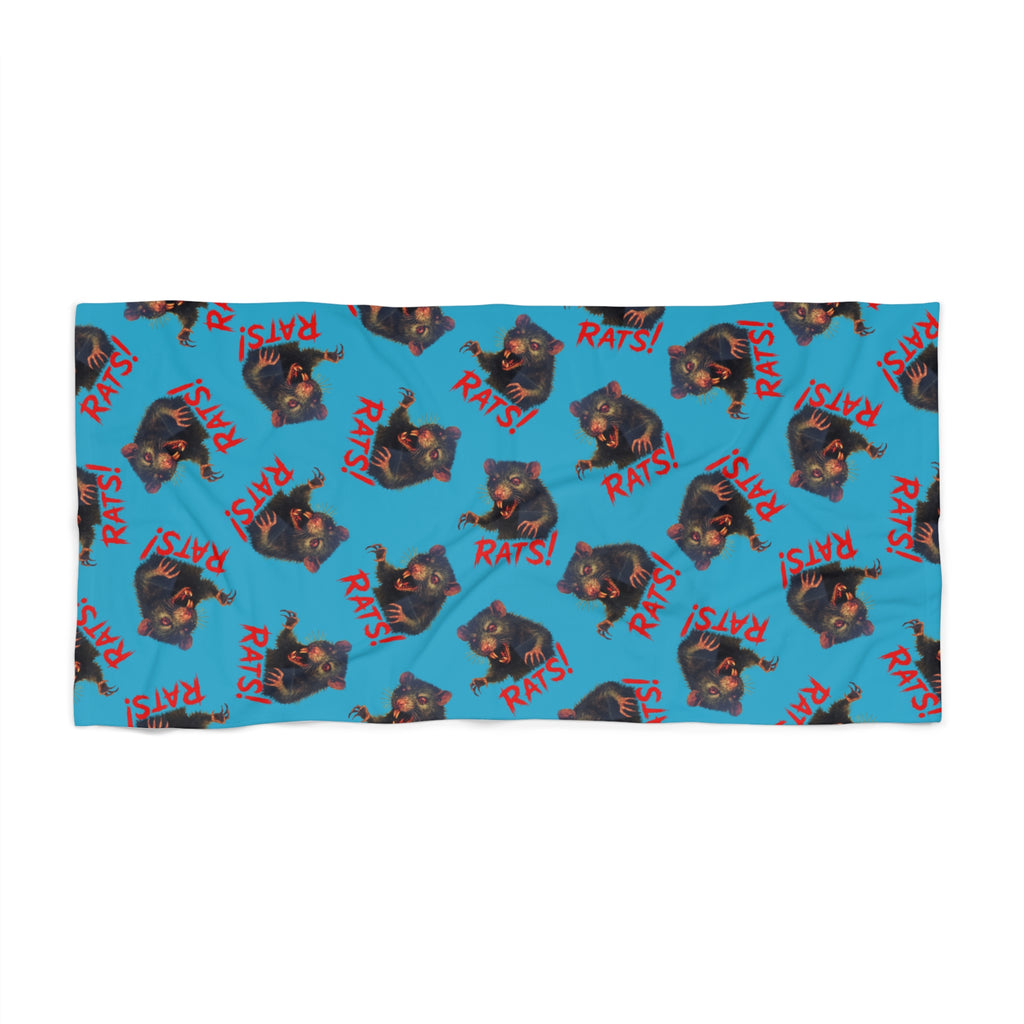 RBT: "RAT" (Multi) - Beach Towel - Turquoise