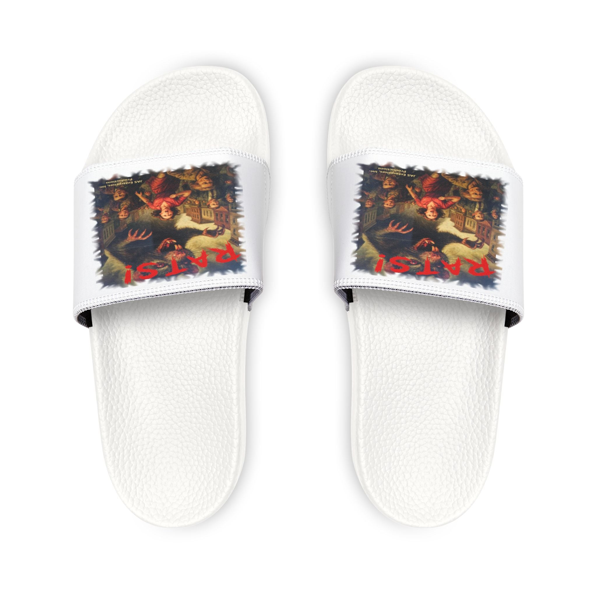 RFW: "RATS!" Logo - Women's Removable-Strap Sandals (White)