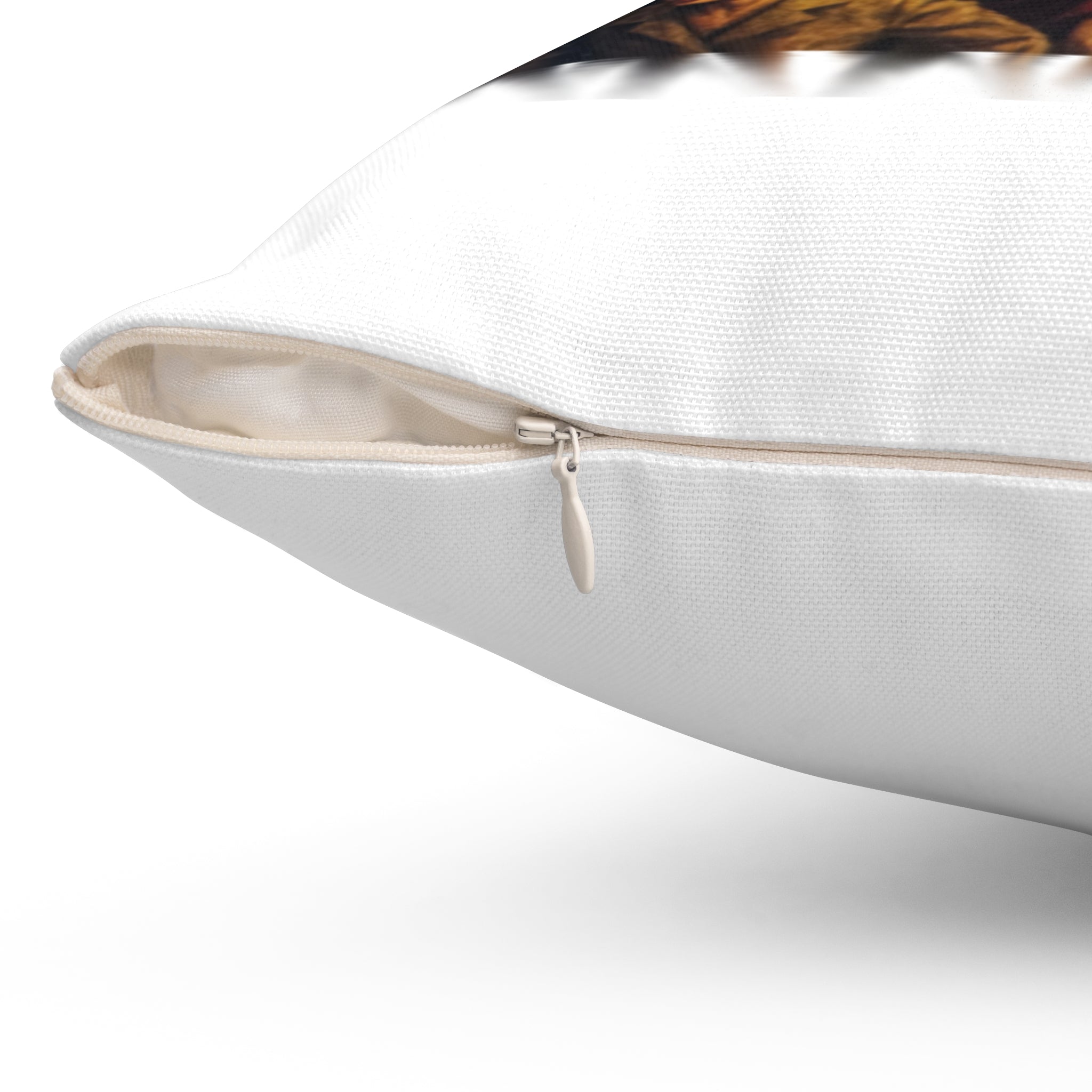 RPW: "RATS!" Logo - Polyester Throw Pillow (White)