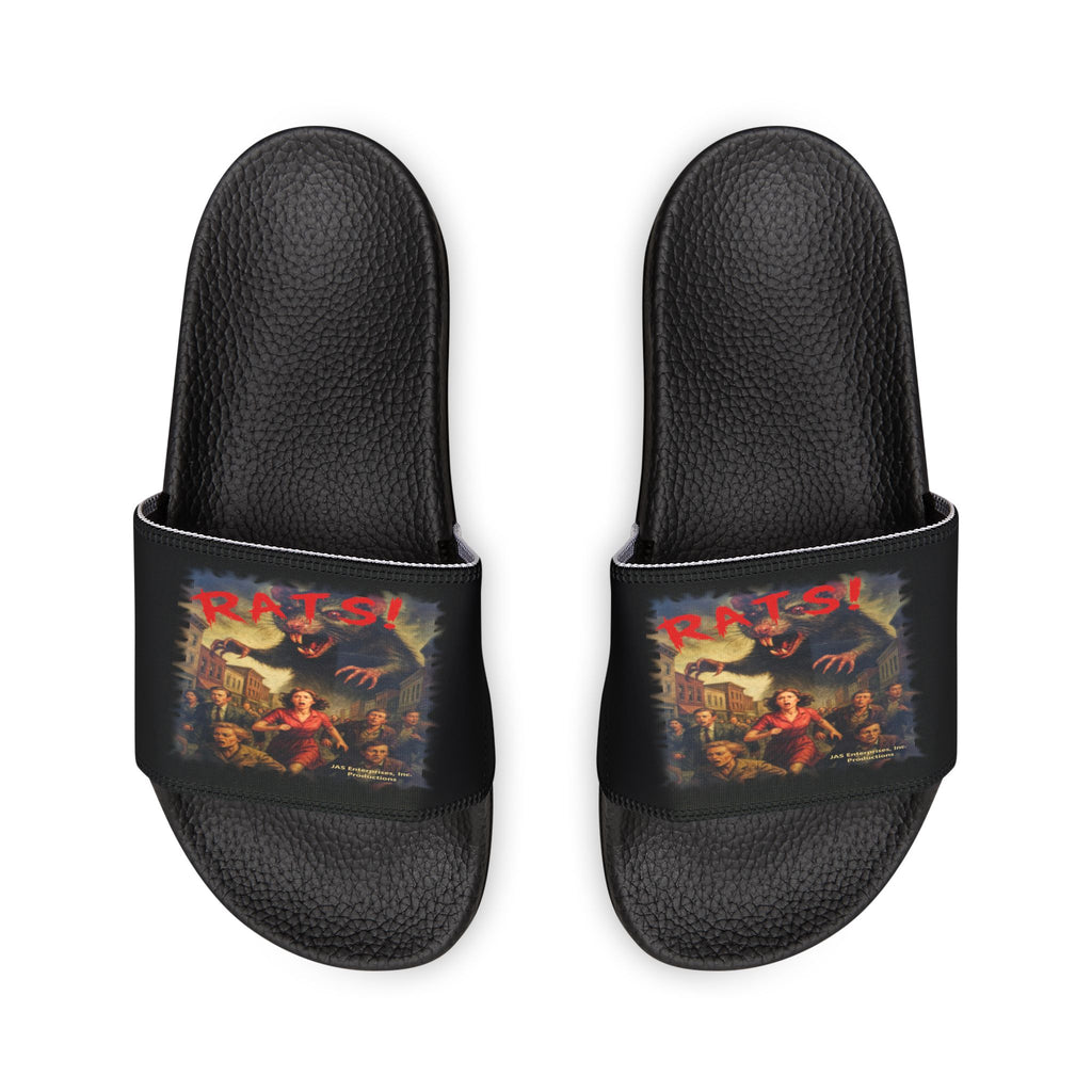 RFW: "RATS!" Logo - Men's Removable-Strap Sandals (Black)