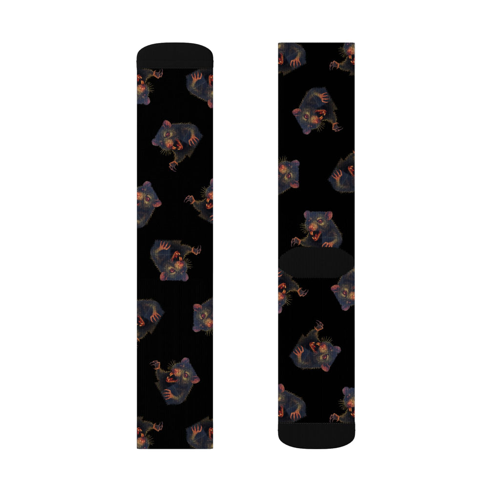 RFW: "RAT" (Multi) - Unisex Socks - Black