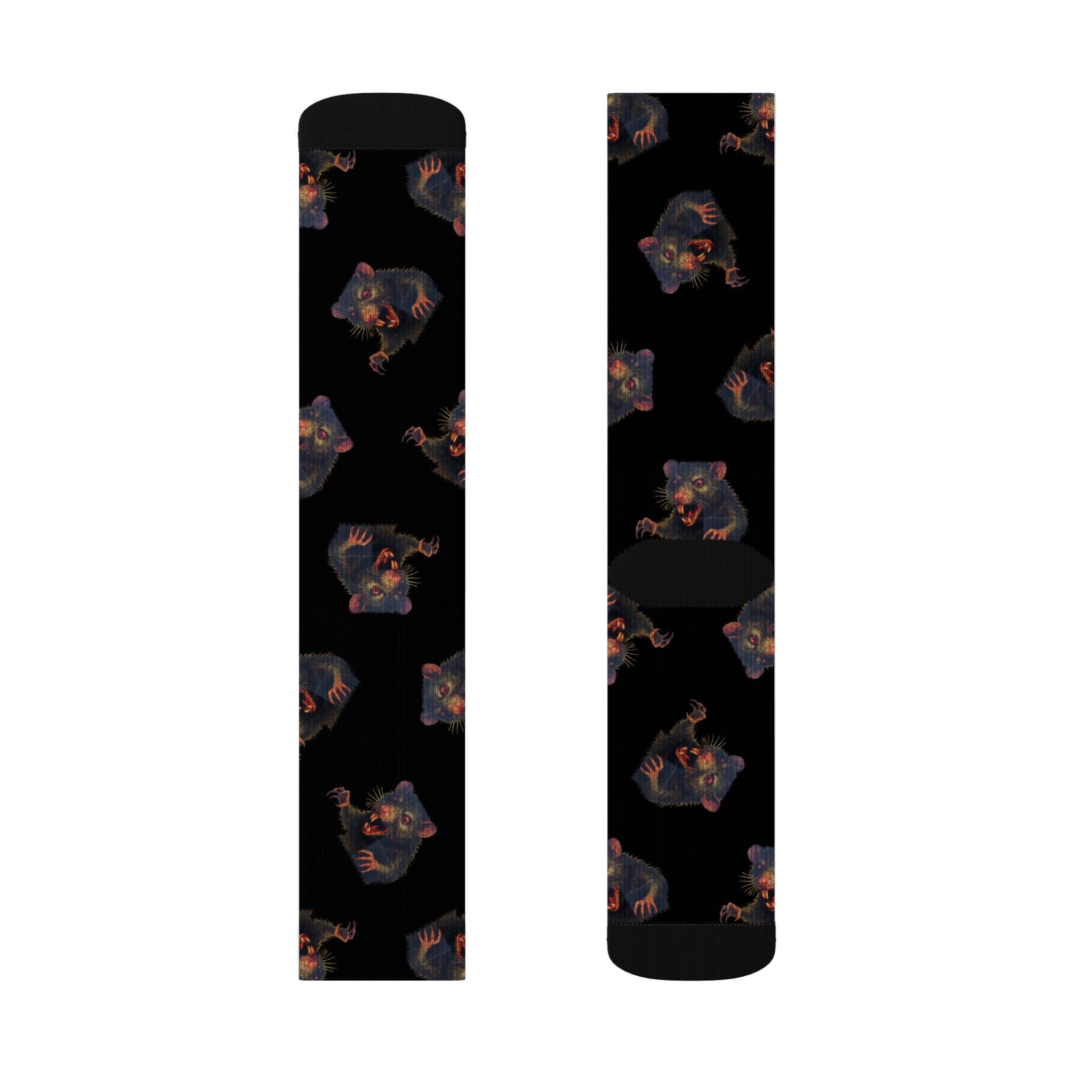 RFW: "RAT" (Multi) - Unisex Socks - Black
