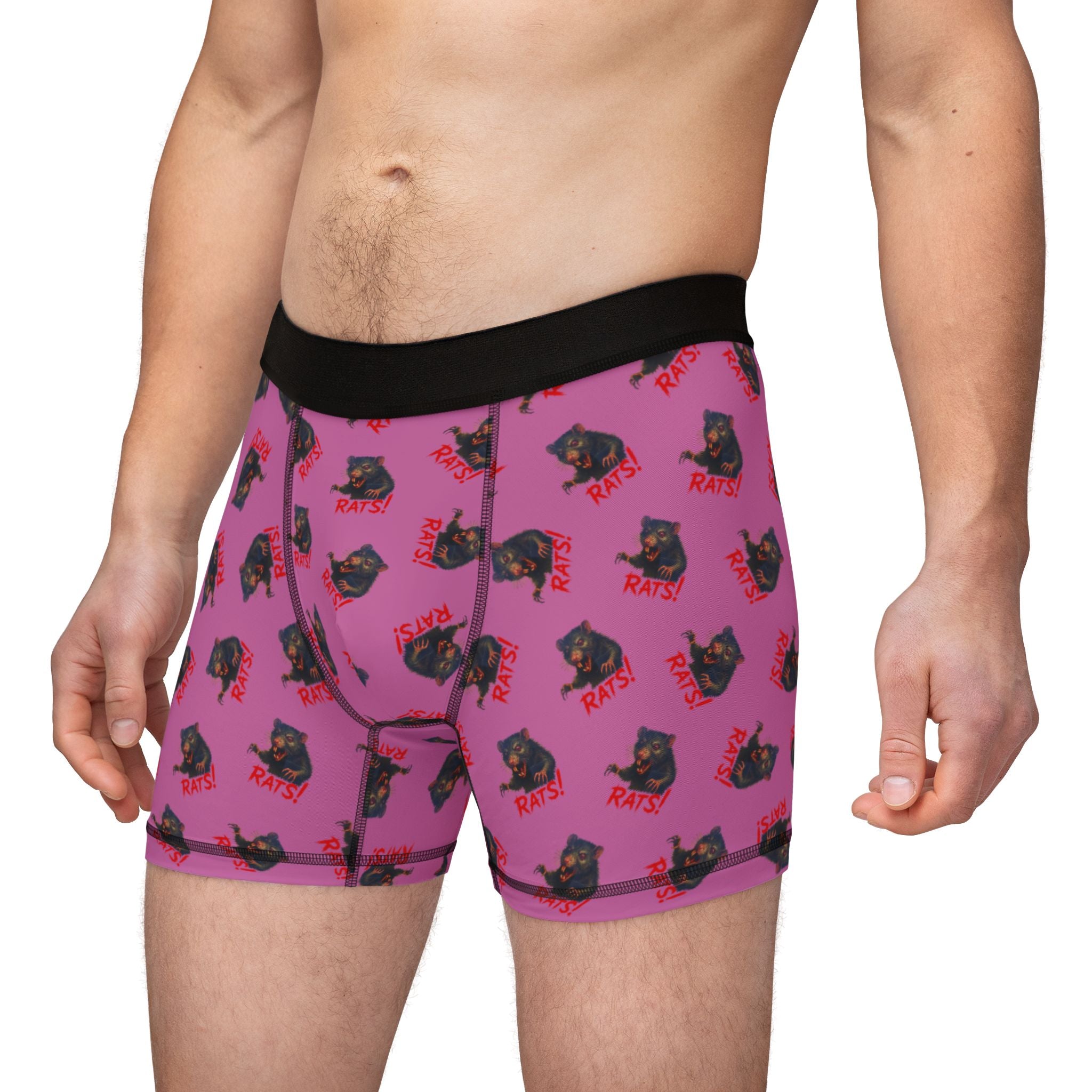 RUG: "RAT" (Multi) - Men's Boxer Briefs - Pink