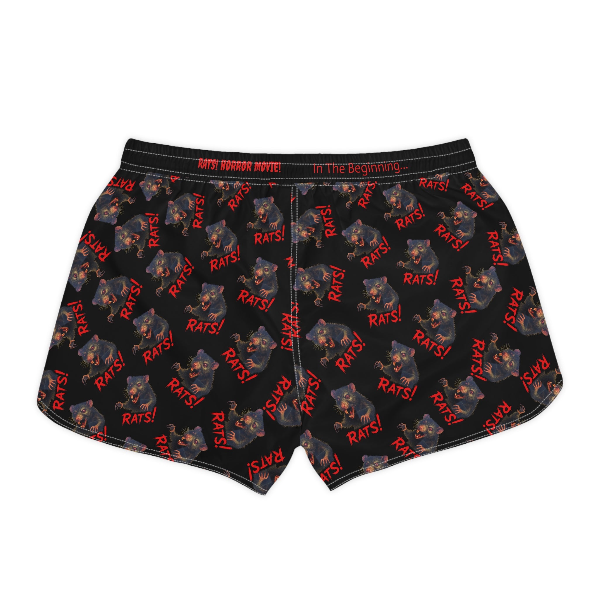 RAW: "RAT" (Multi) - Women's Casual Shorts - Black