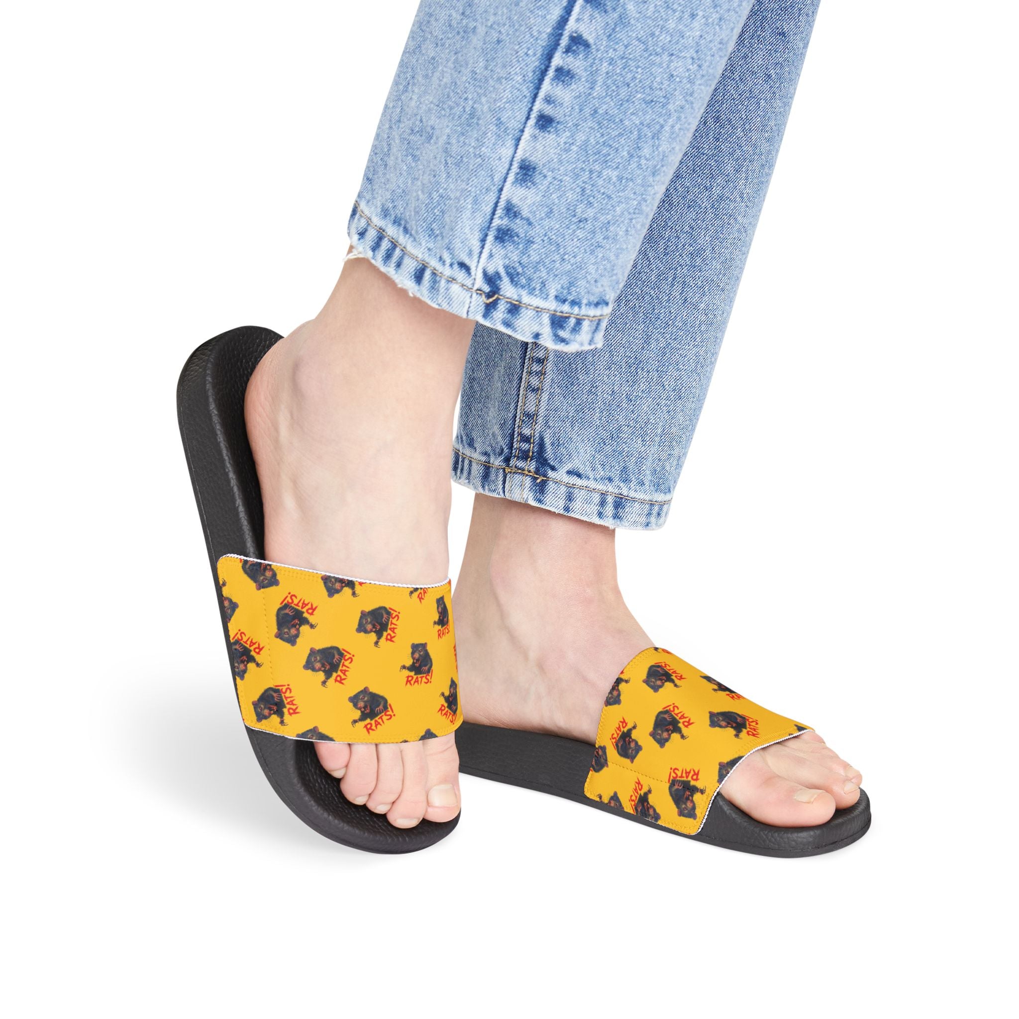 RFW: "RAT" (Multi) - Women's Removable-Strap Sandals (Yellow)