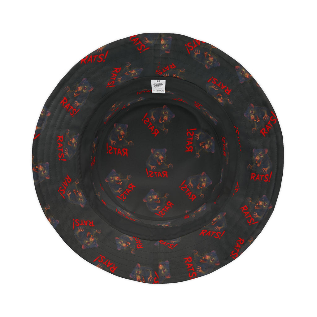 RHT: "RAT" (Multi) - Bucket Hat - Black