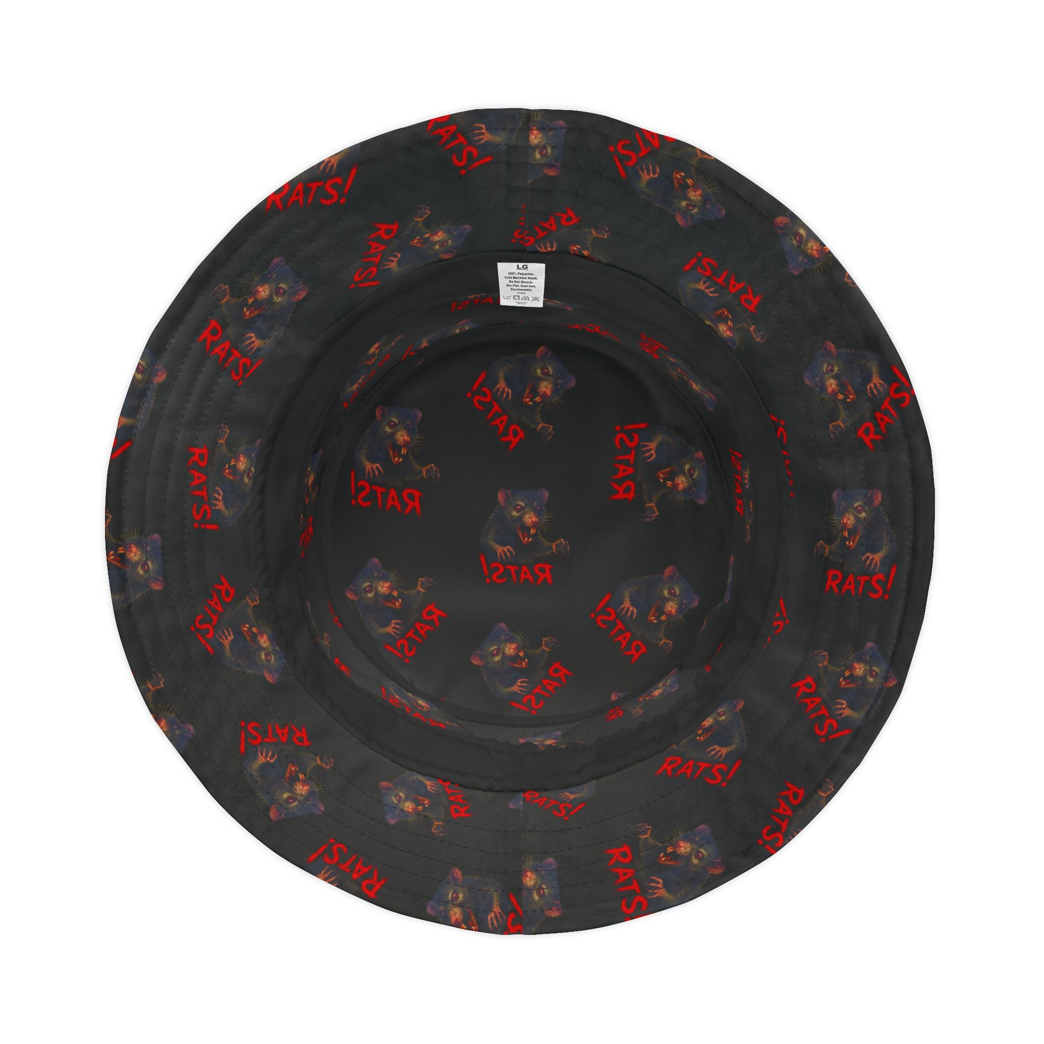 RHT: "RAT" (Multi) - Bucket Hat - Black