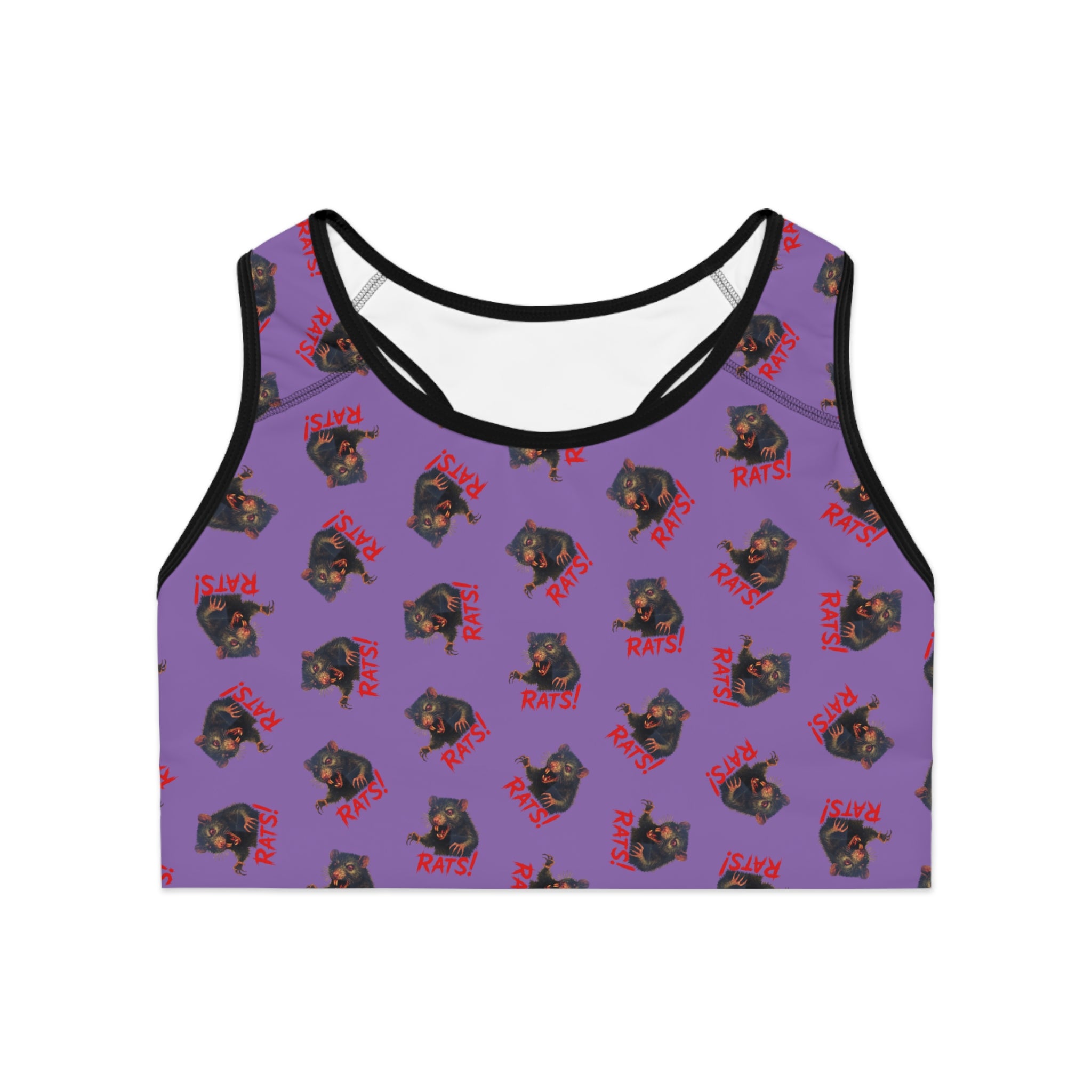 RAW: "RAT" (Multi) - Women's Sports Bra - Lavender
