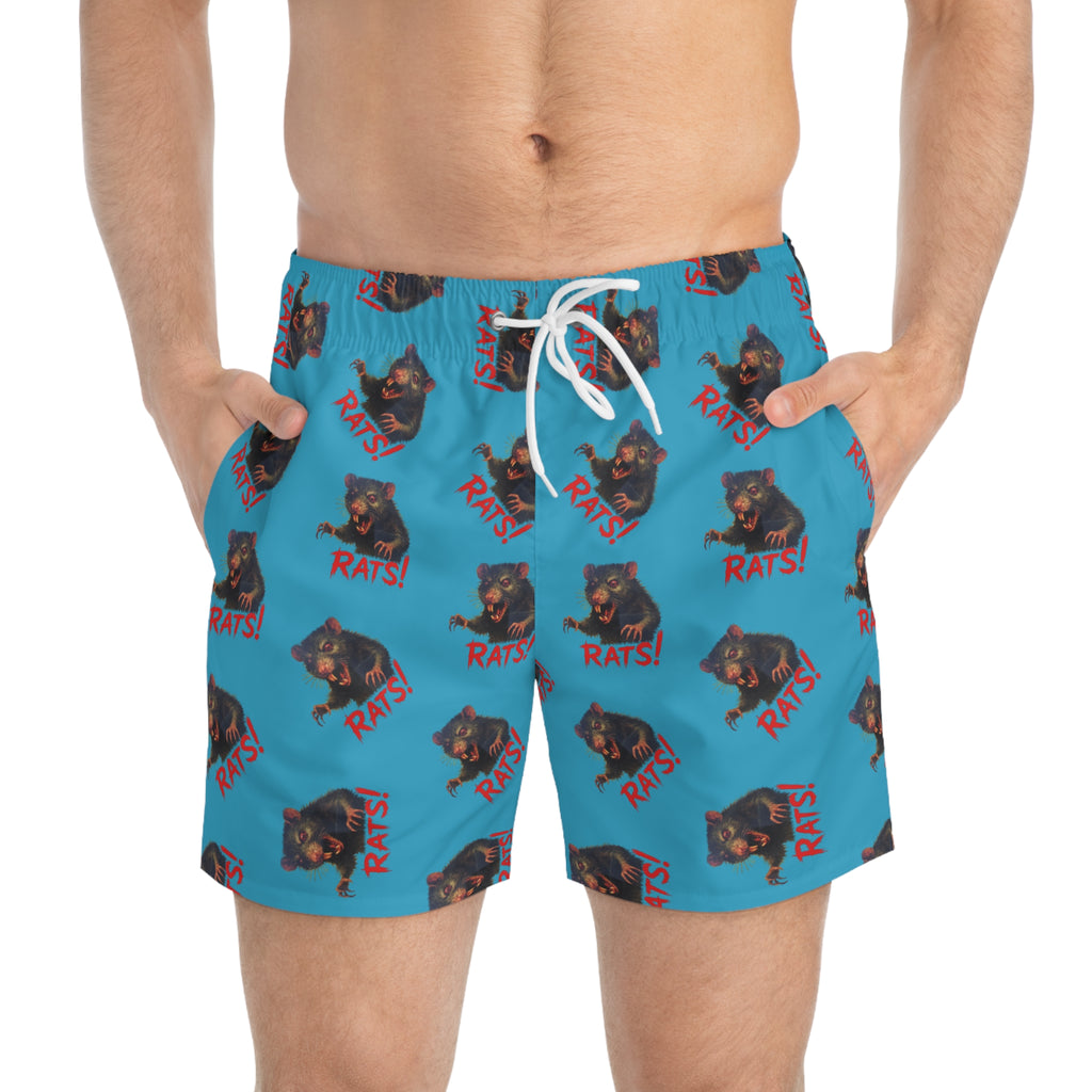 RSW: "RAT" (Multi) - Swim Trunks - Turquoise