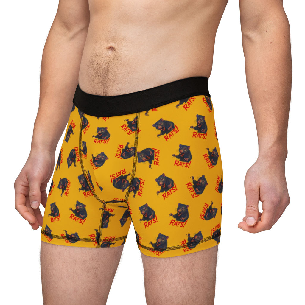 RUG: "RAT" (Multi) - Men's Boxer Briefs - Yellow