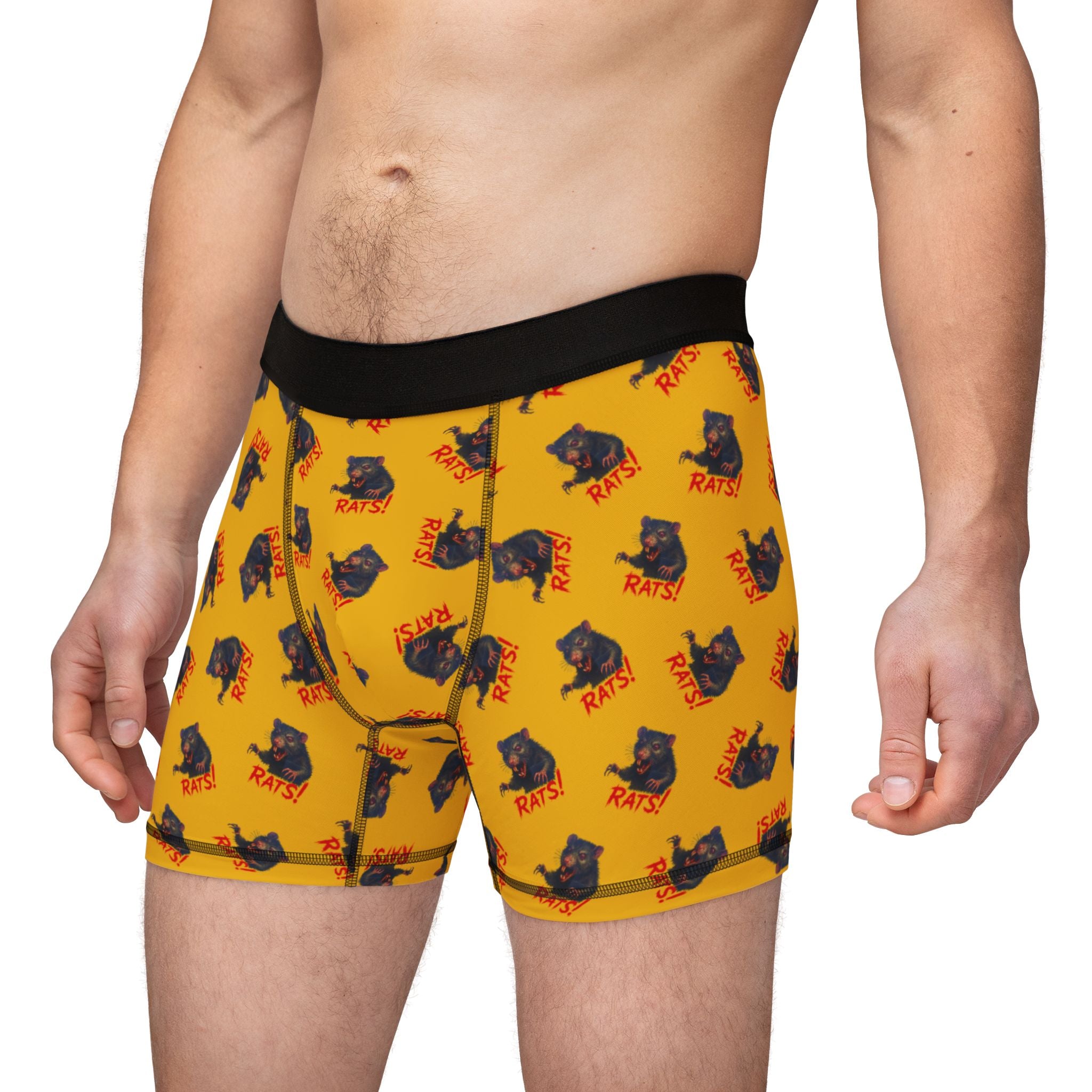 RUG: "RAT" (Multi) - Men's Boxer Briefs - Yellow