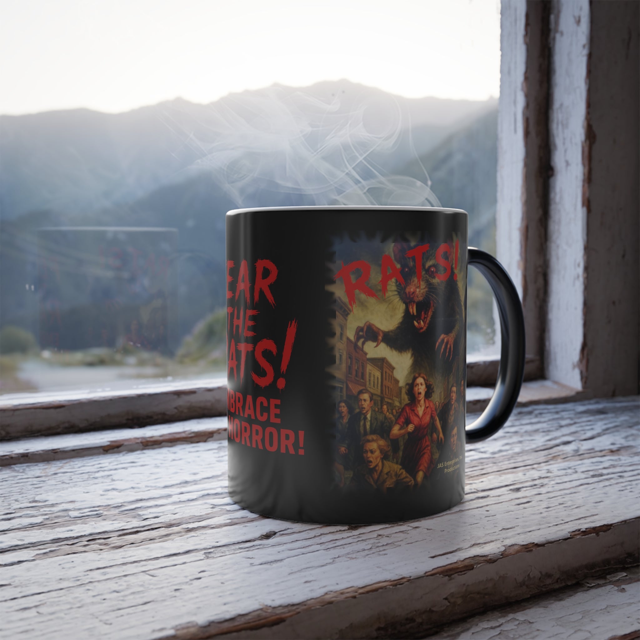RMG: "Fear the Rats! Embrace the Horror!/RATS! Logo" - Color Morphing Mug - 11oz