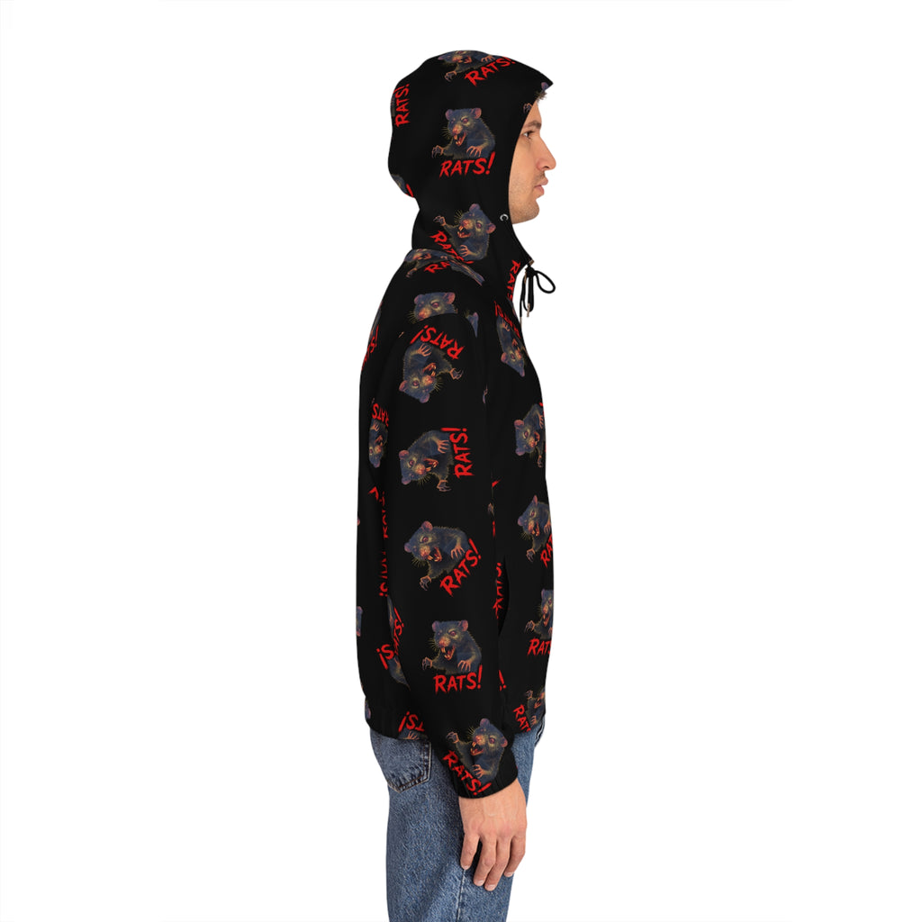 RHD: "RAT" (Multi) - Men's Full-Zip Hoodie - Black