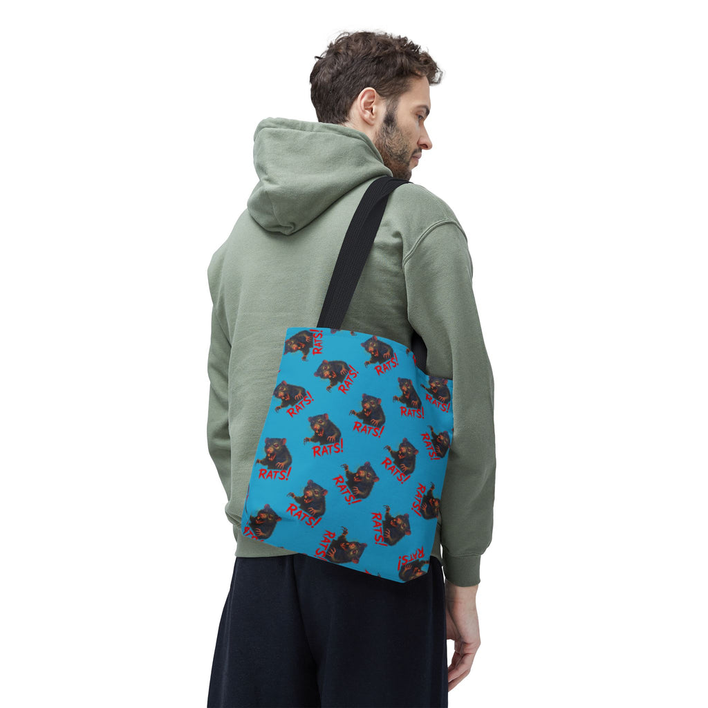 RTB: "RAT" (Multi) - Tote Bag - Turquoise